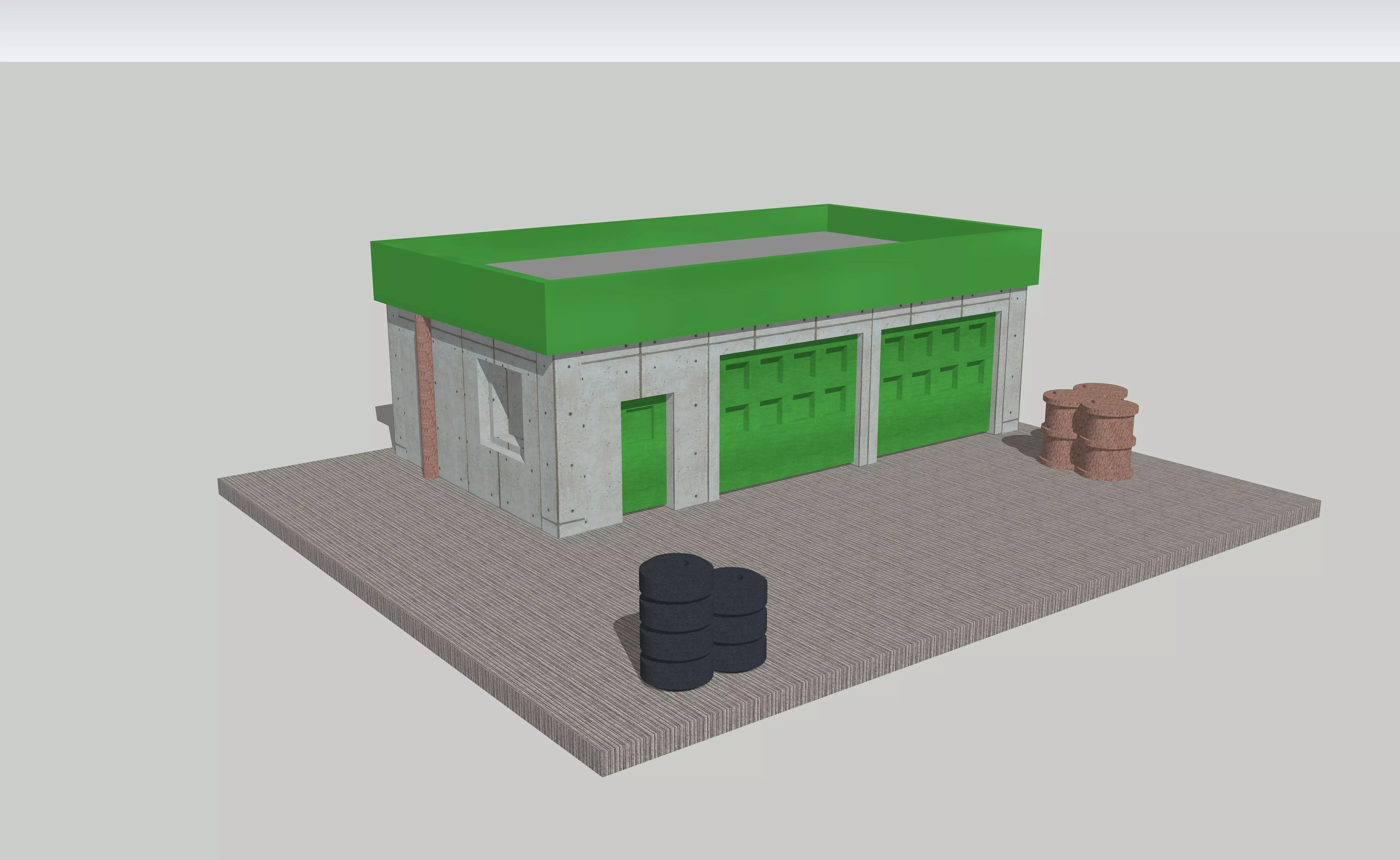  City Convenience Grocery Store by Outland Models Low-poly 3D model_0