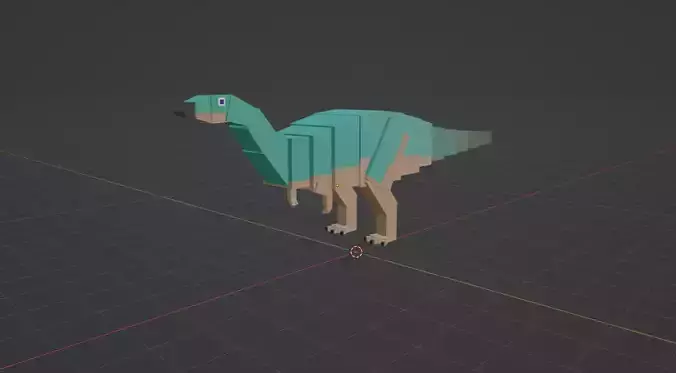 Driosaurus Low-poly 3D model