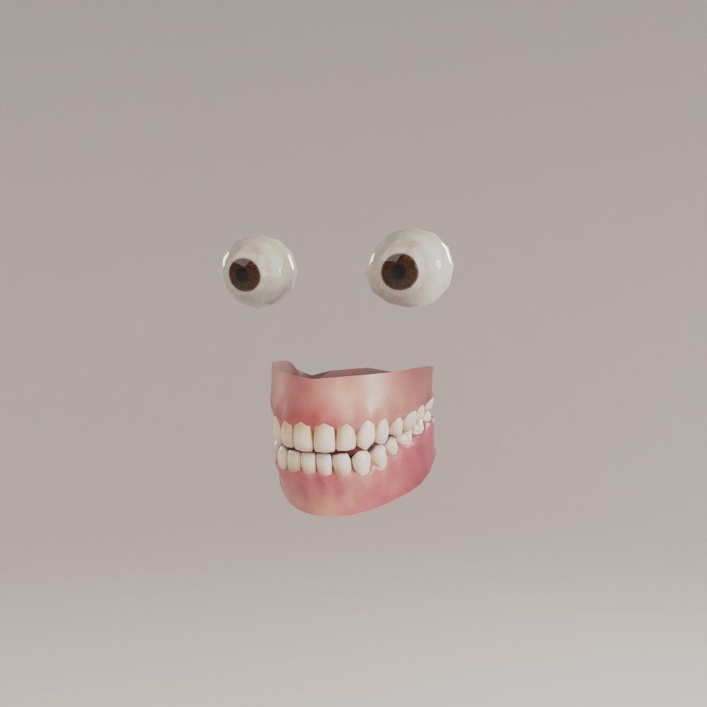 Asian old woman 200 Uta Low-poly 3D model_8