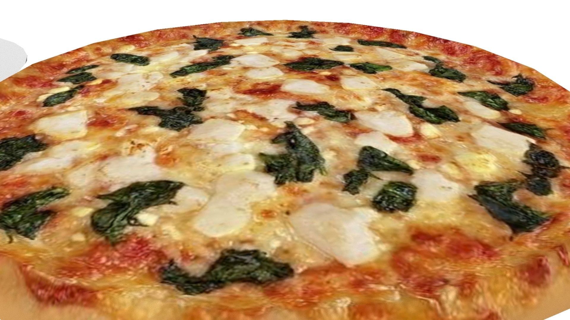 Pizza Low-poly 3D model_2