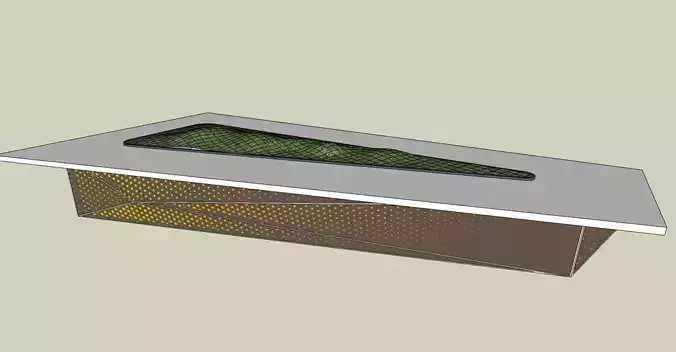 Modern display table for entertainment area