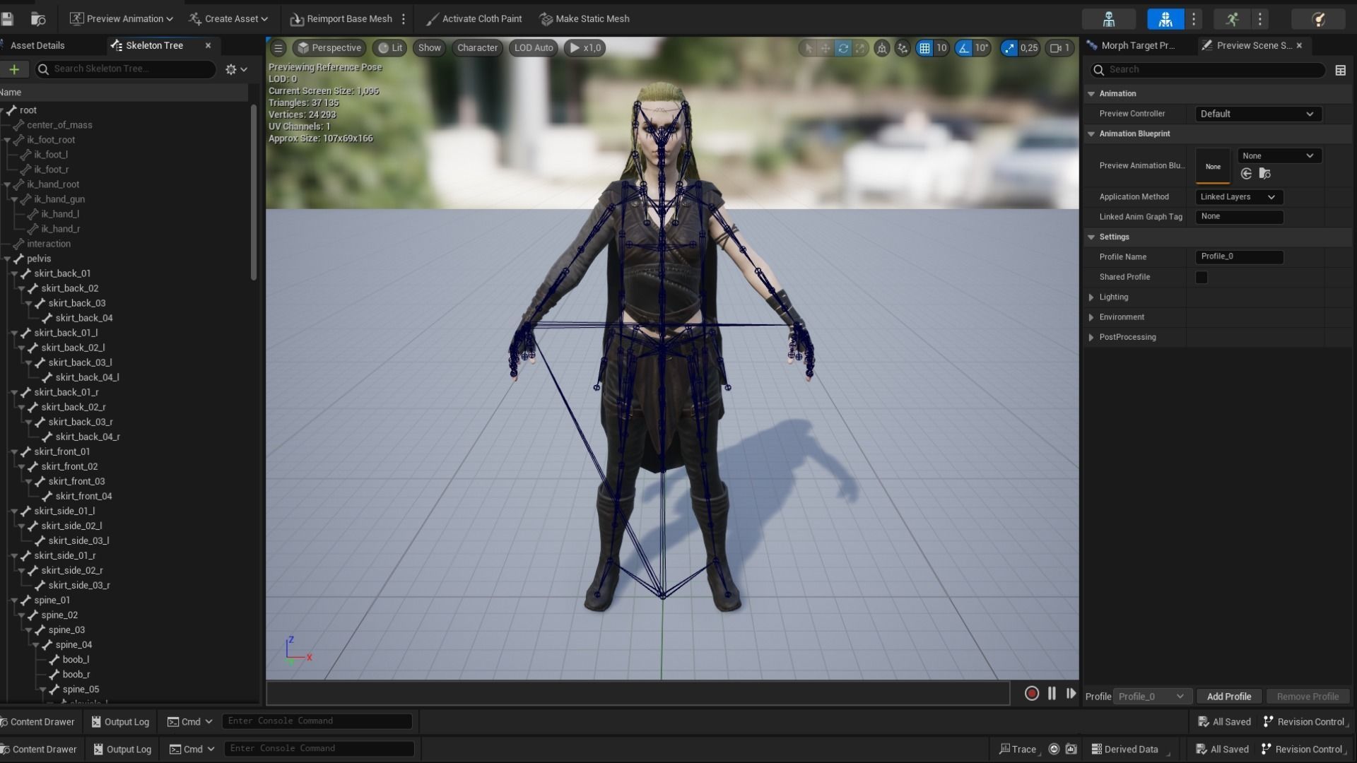 Viking 5 woman Berserker A pose Low-poly character Low-poly 3D model_19