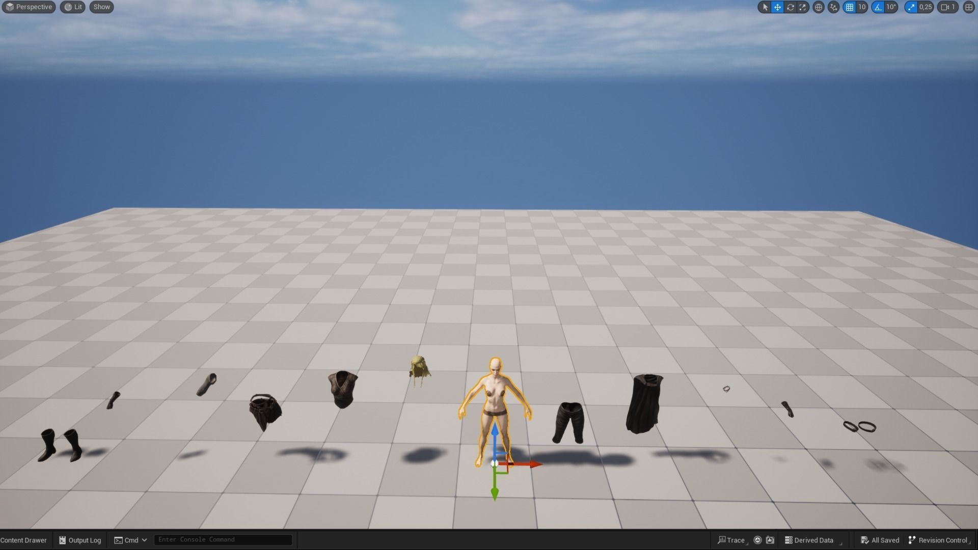 Viking 5 woman Berserker A pose Low-poly character Low-poly 3D model_16