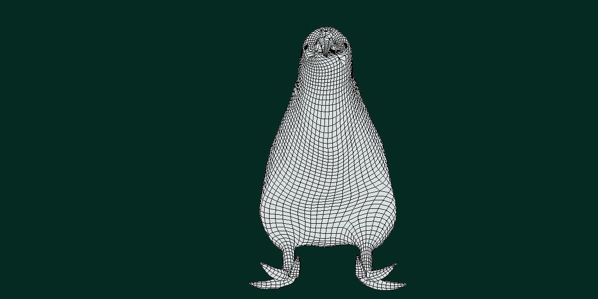 Kiwi Flightless Bird Animal Low-poly 3D model_7