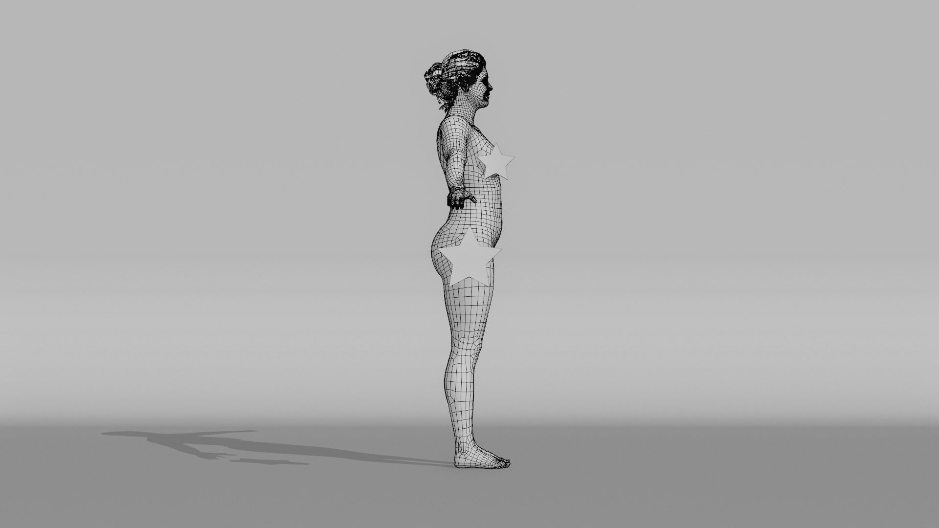 Realistic Female Character - Daneilla 3D model_17