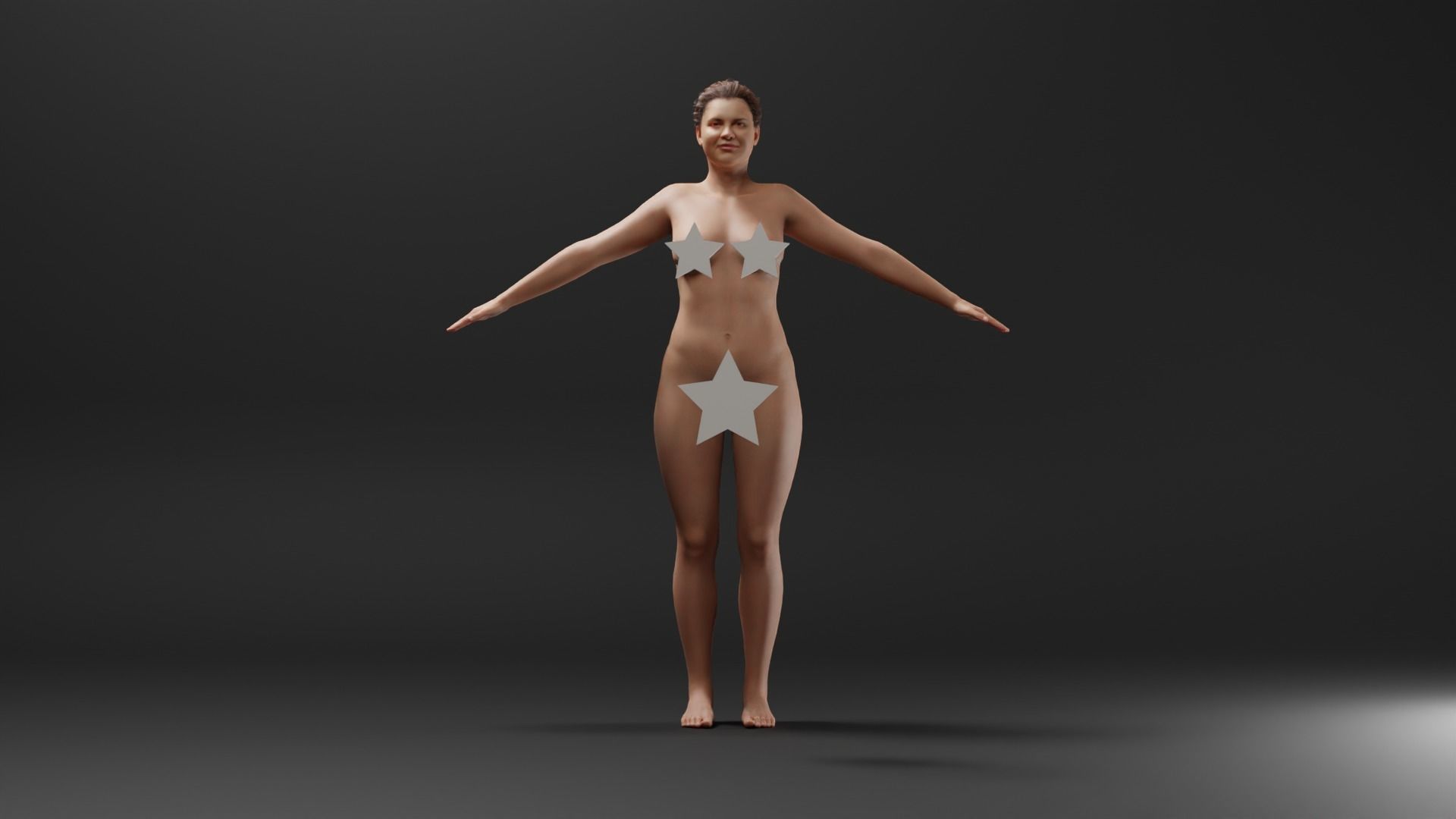 Realistic Female Character - Daneilla 3D model_1