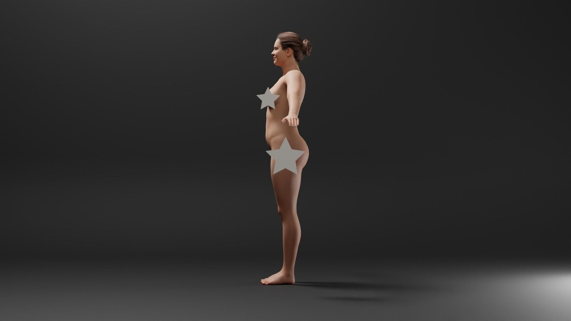 Realistic Female Character - Daneilla 3D model_4