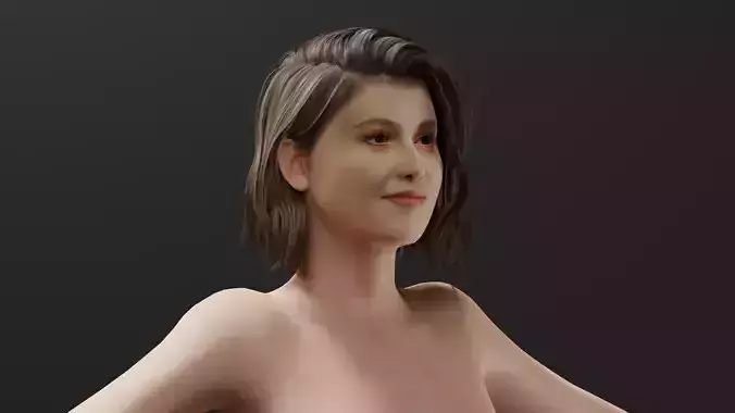 Realistic Female Character - Leah 3D model