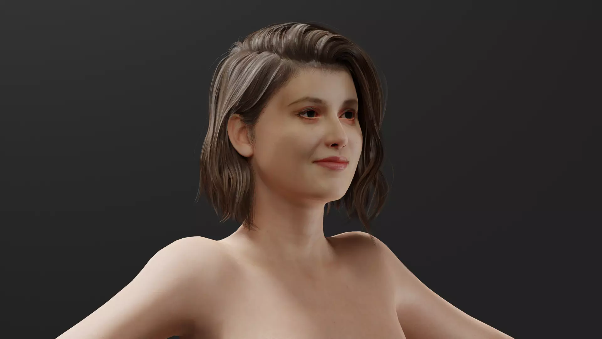 Realistic Female Character - Leah 3D model_0