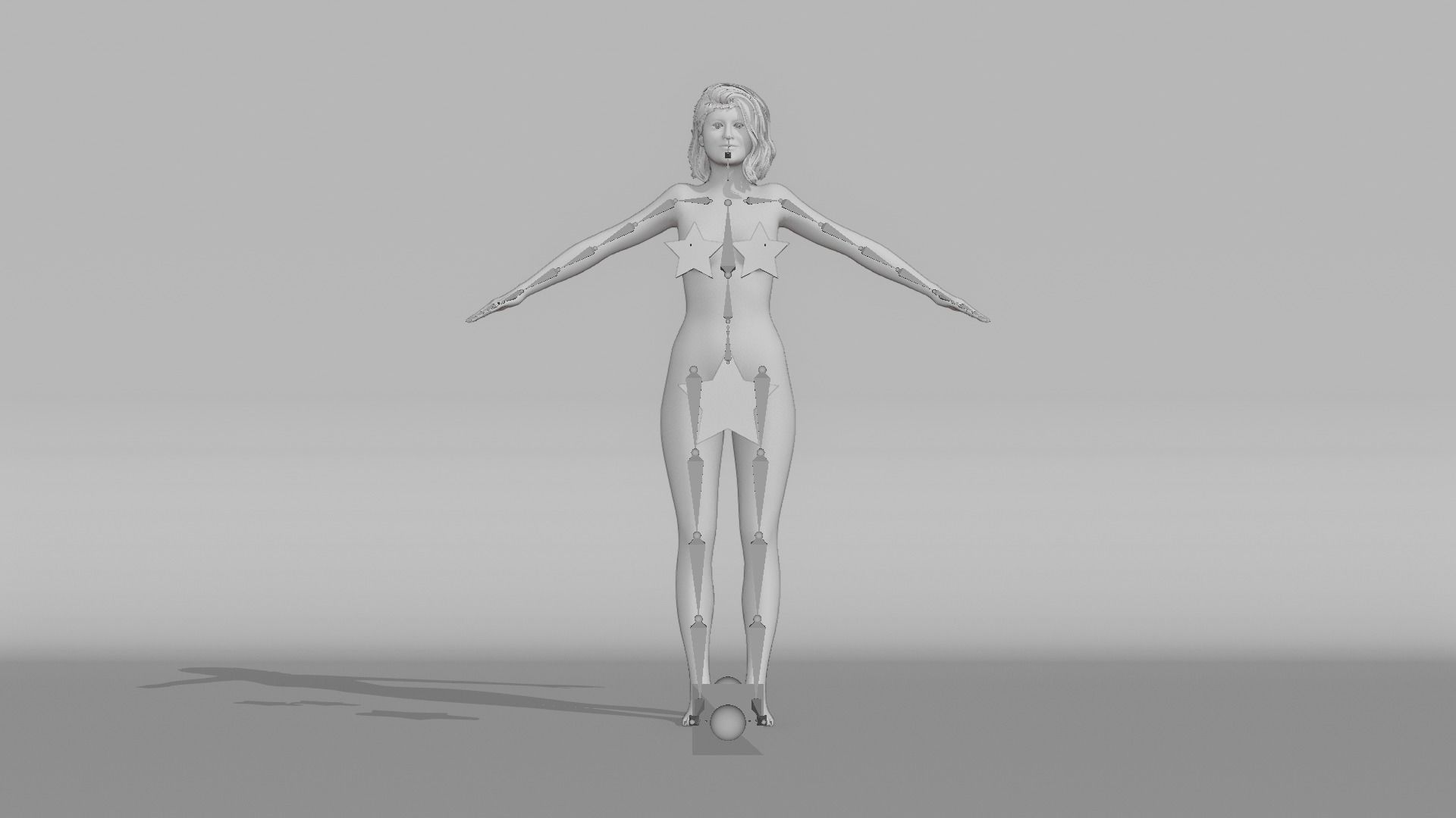 Realistic Female Character - Leah 3D model_11