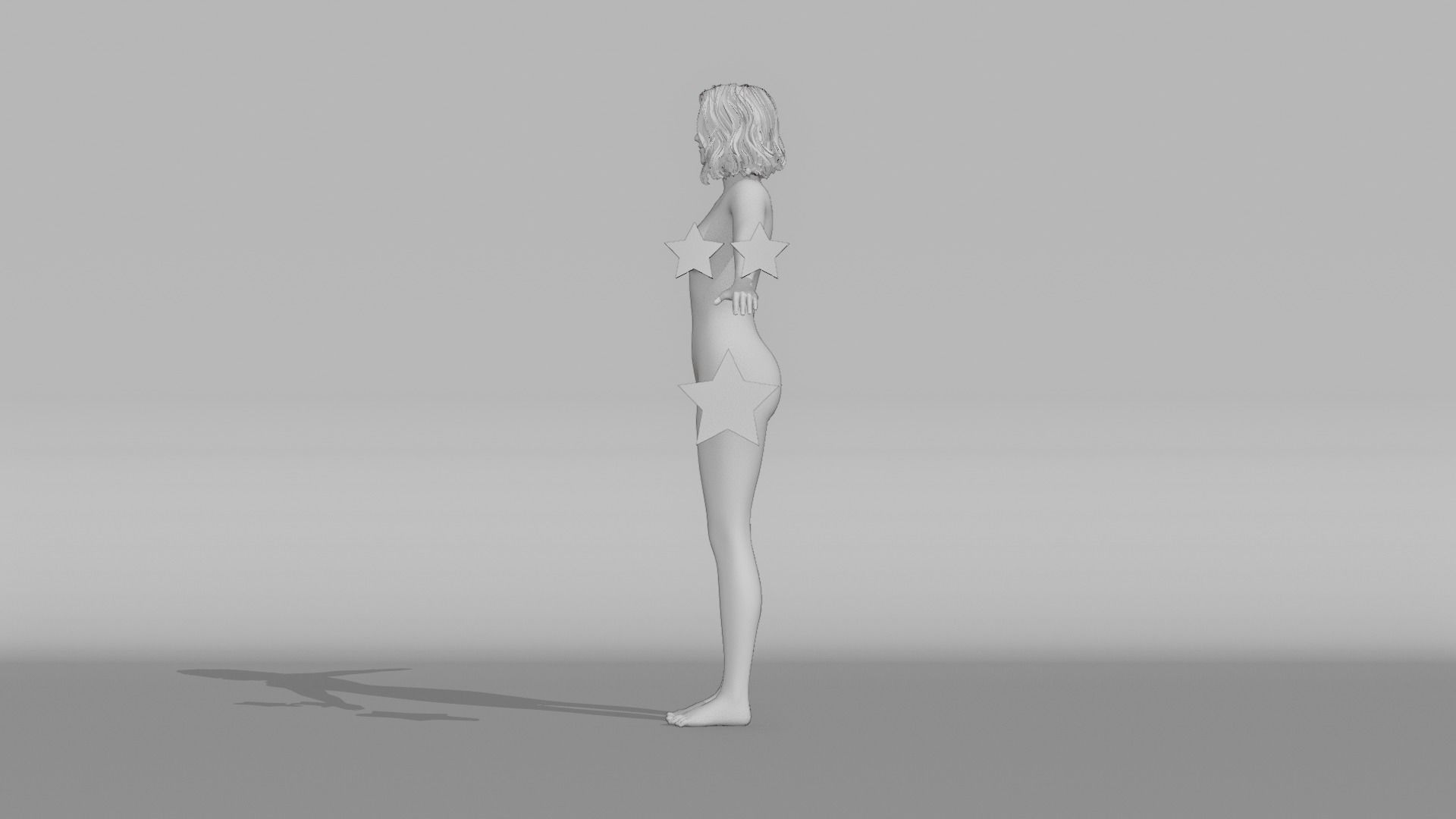 Realistic Female Character - Leah 3D model_9