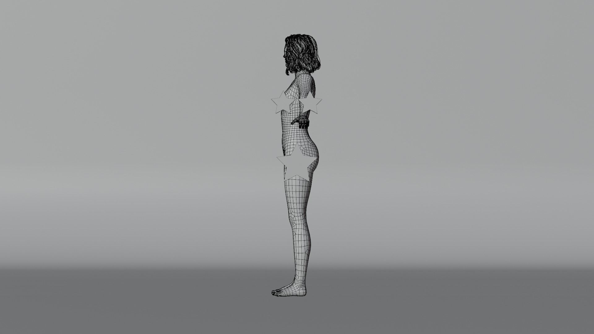 Realistic Female Character - Leah 3D model_19