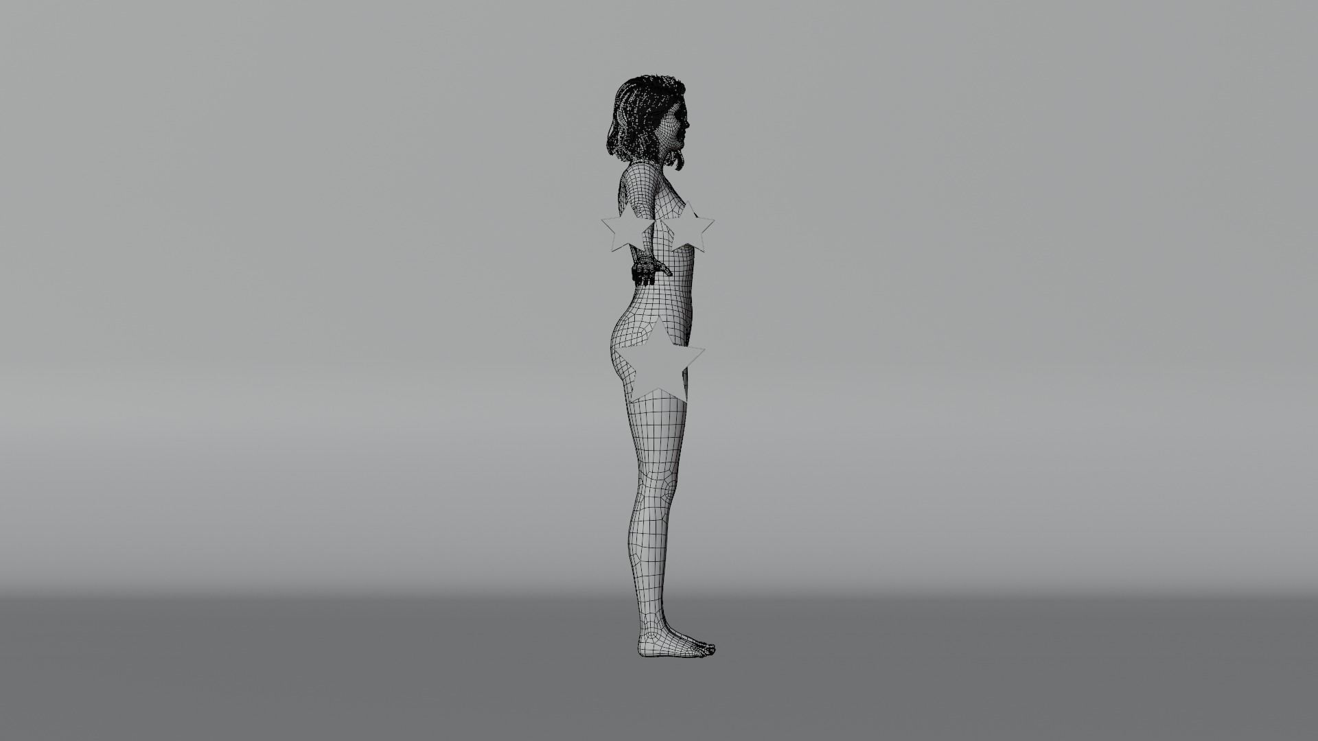 Realistic Female Character - Leah 3D model_17