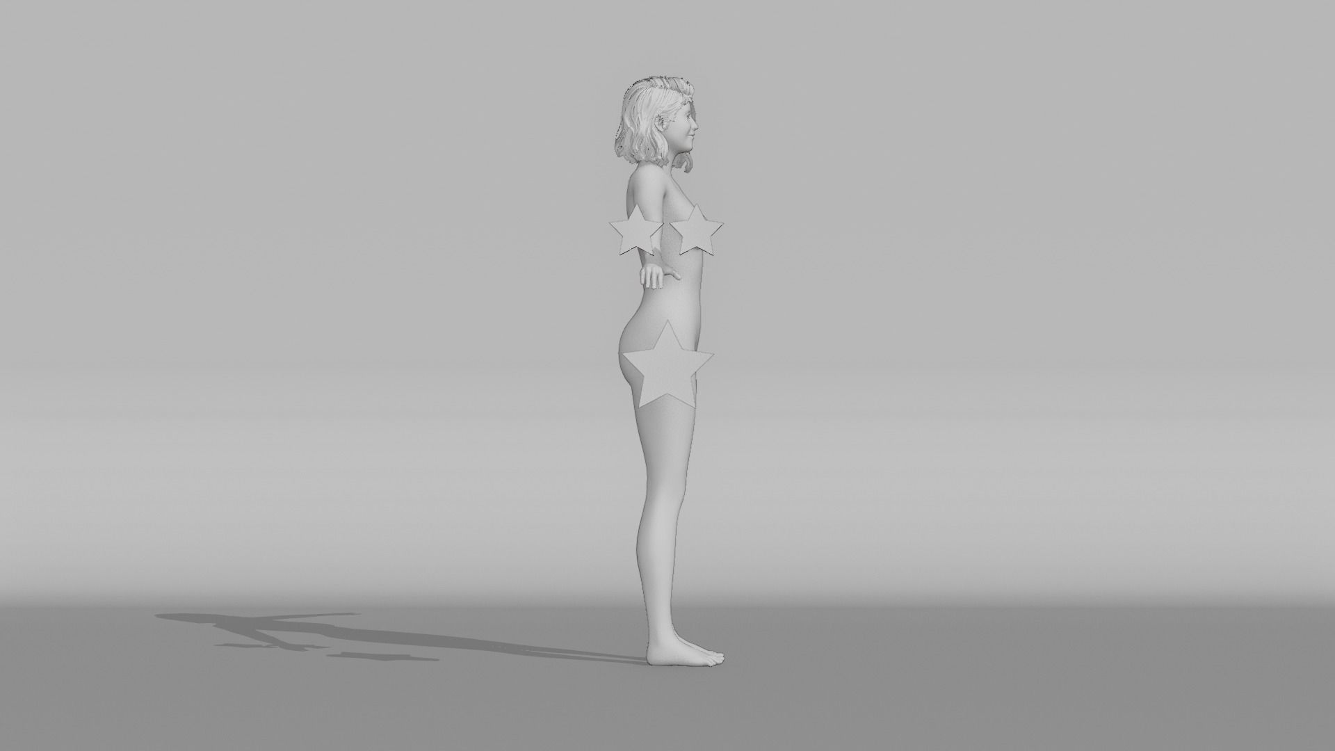 Realistic Female Character - Leah 3D model_7