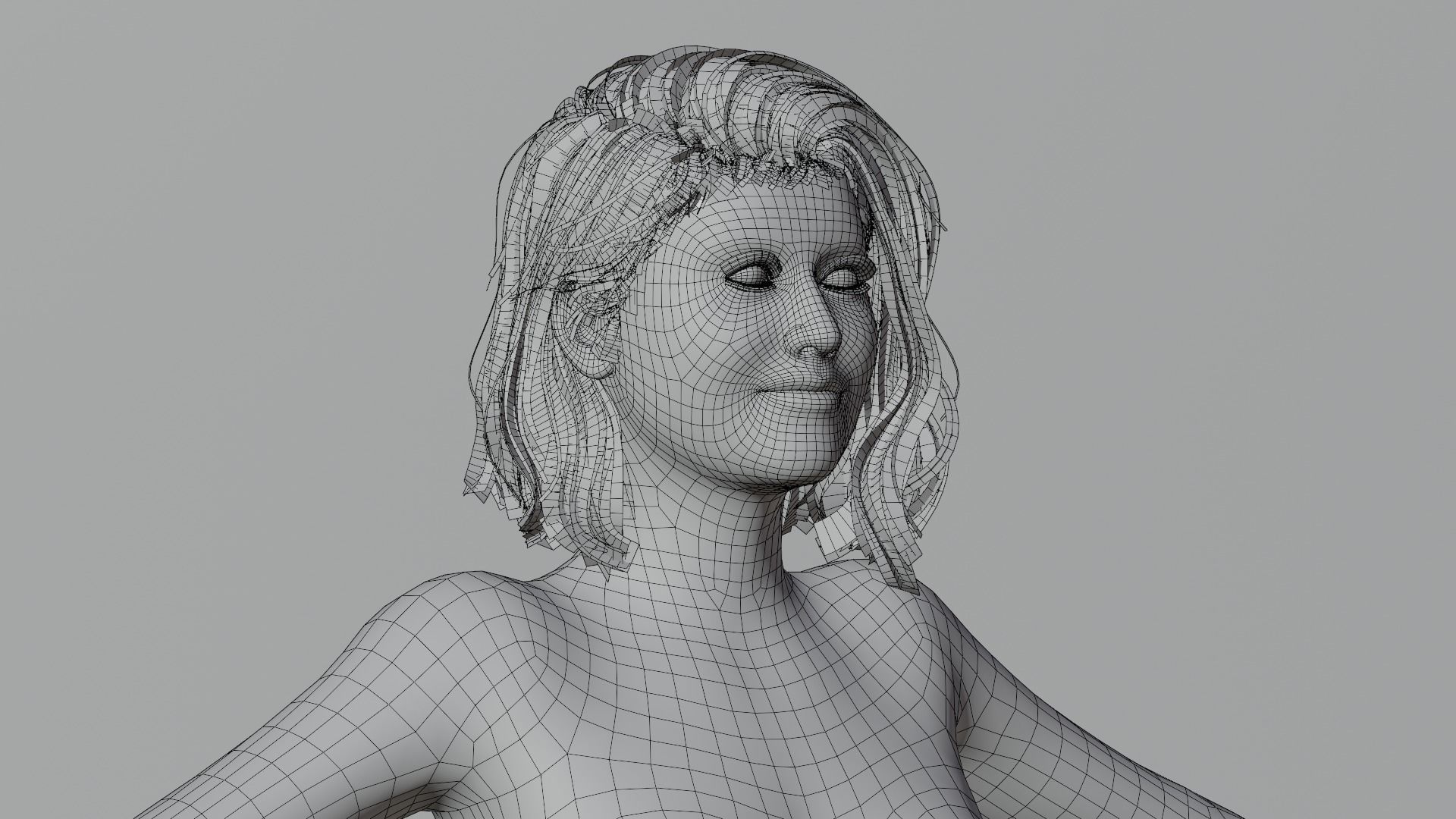 Realistic Female Character - Leah 3D model_15