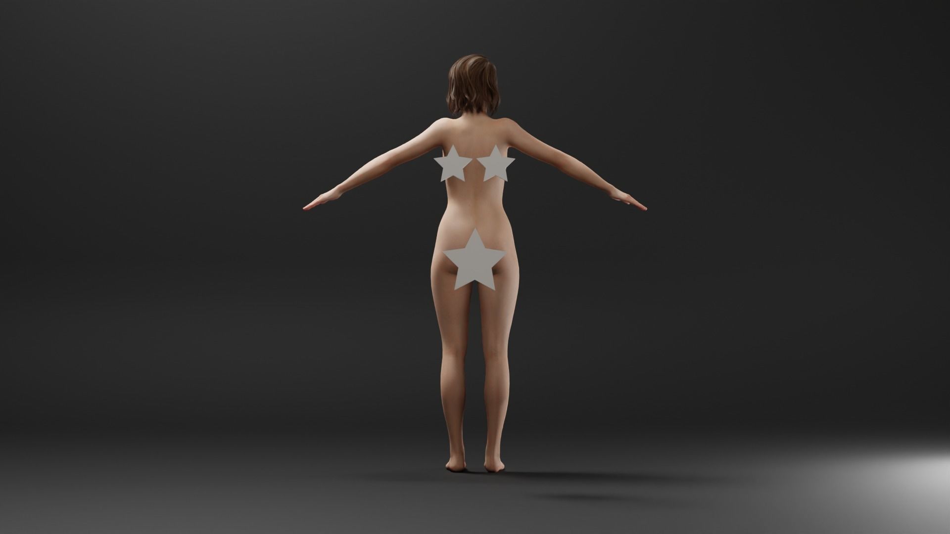 Realistic Female Character - Leah 3D model_3