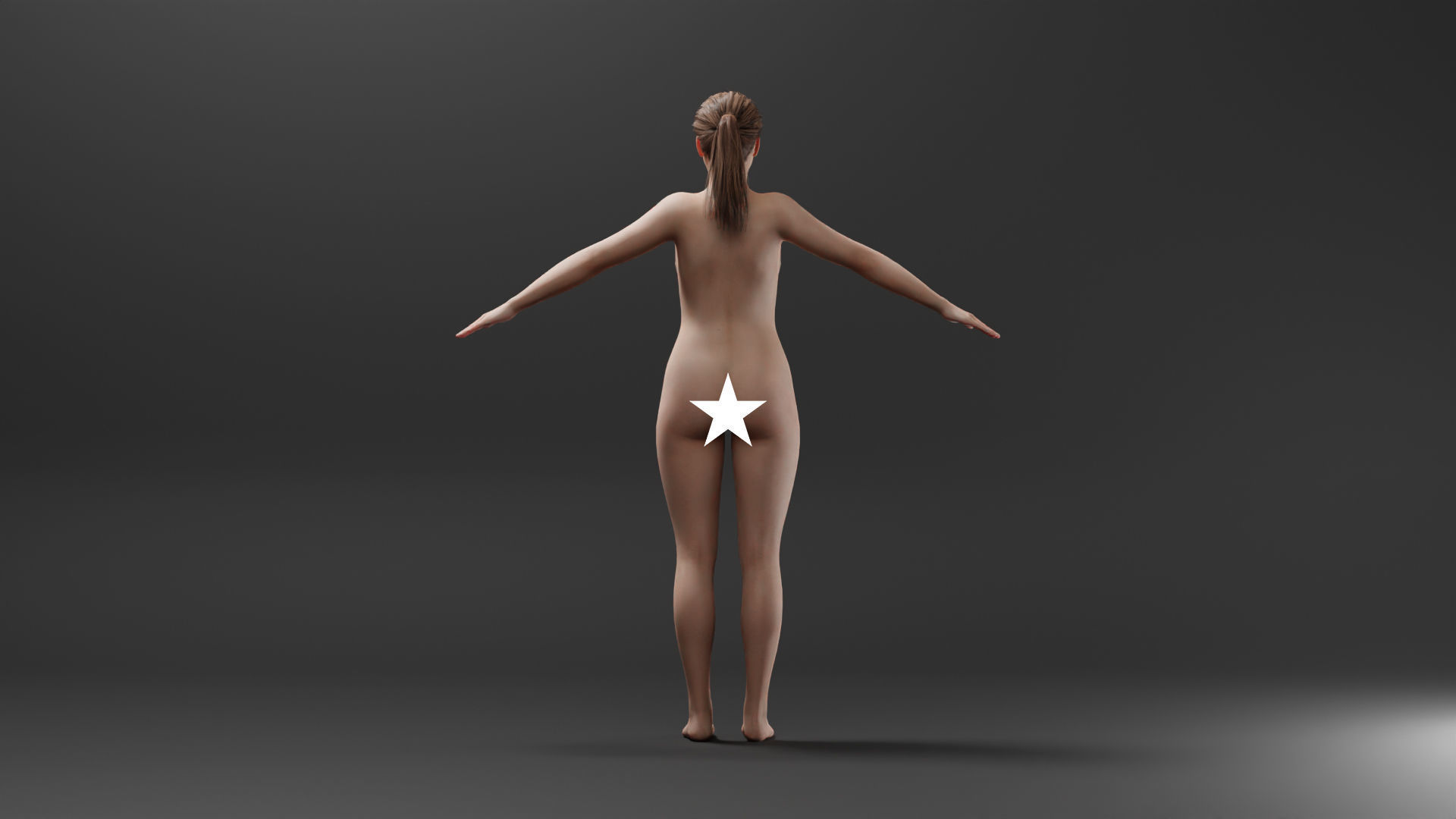 Realistic Female Character - Lei 3D model_4