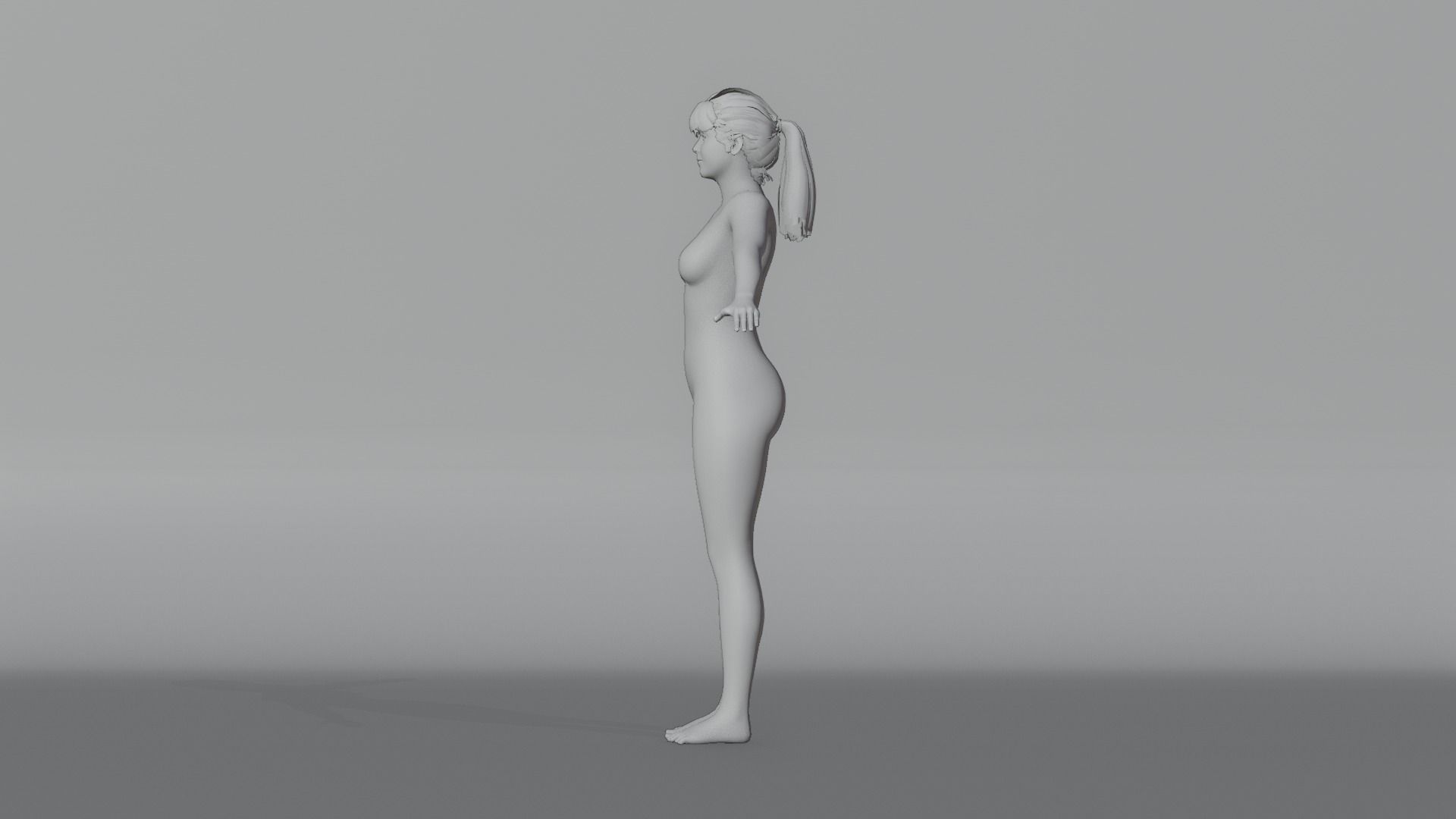 Realistic Female Character - Lei 3D model_9