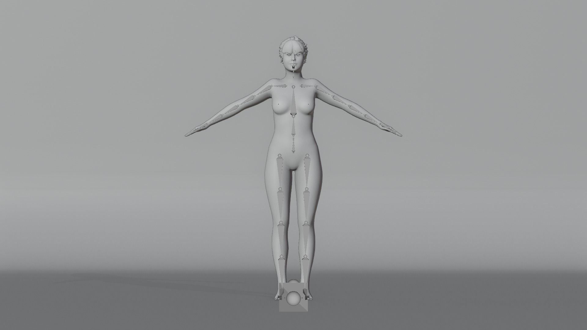 Realistic Female Character - Lei 3D model_11