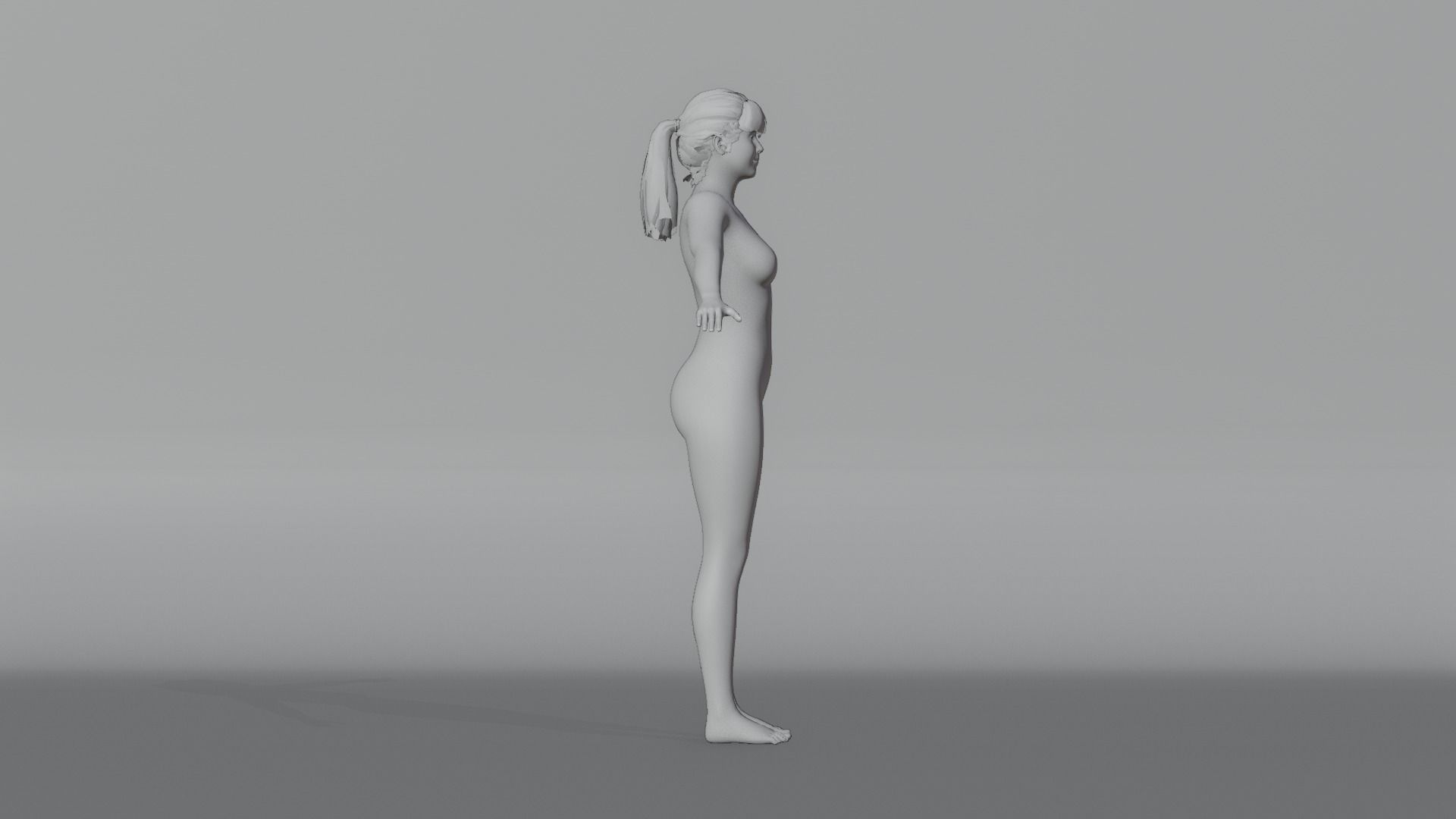 Realistic Female Character - Lei 3D model_7