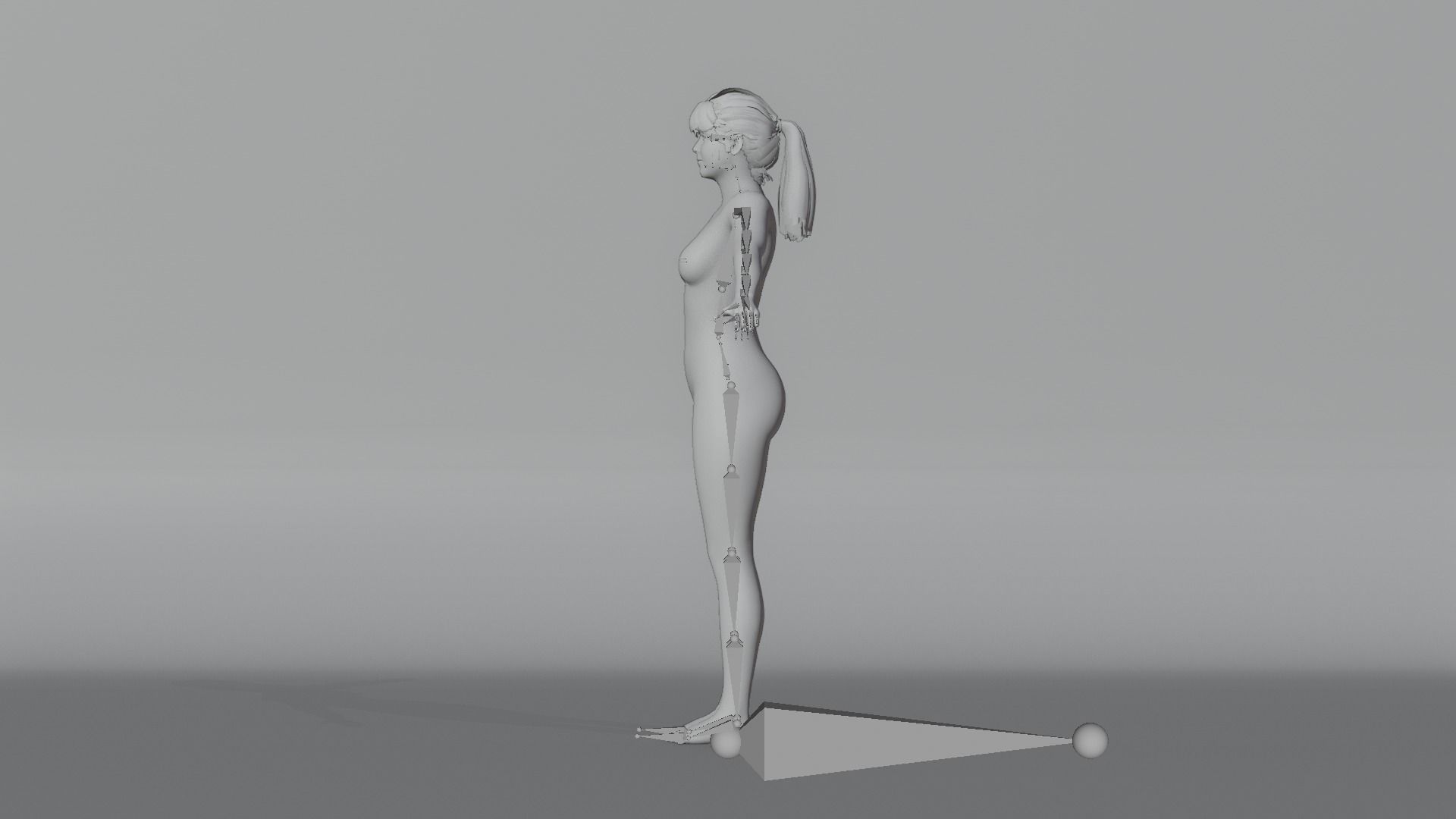 Realistic Female Character - Lei 3D model_14