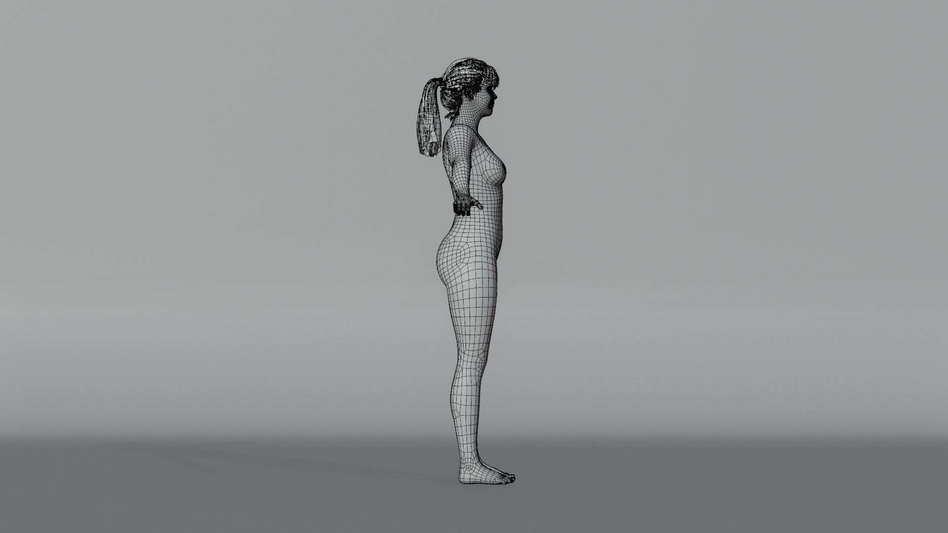 Realistic Female Character - Lei 3D model_17