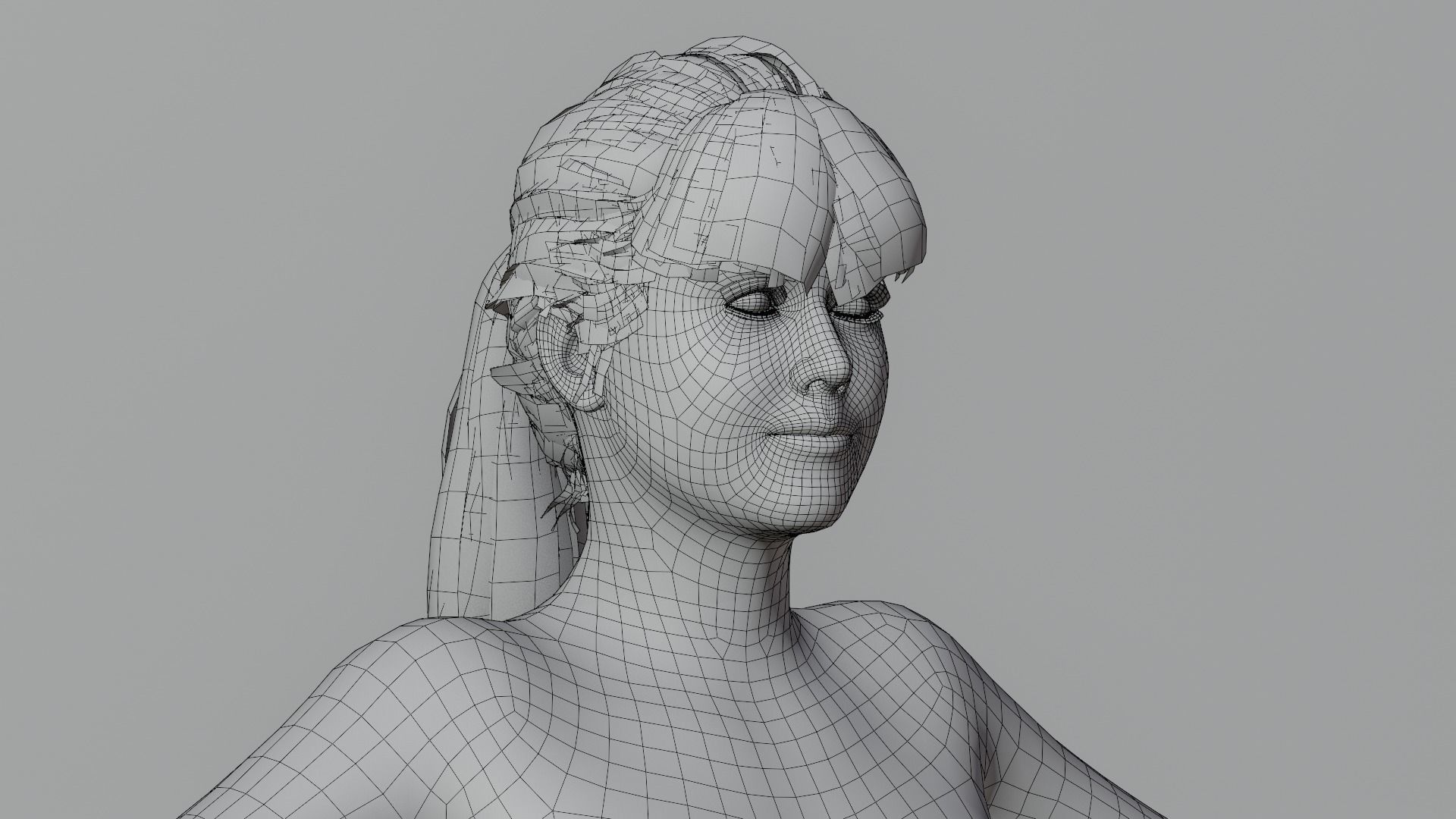 Realistic Female Character - Lei 3D model_15