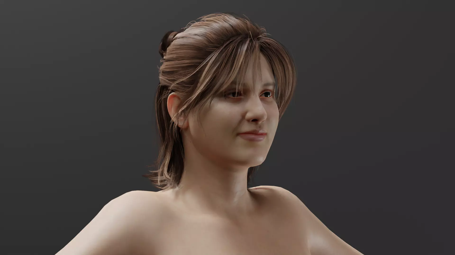 Realistic Female Character - leigh 3D model_0