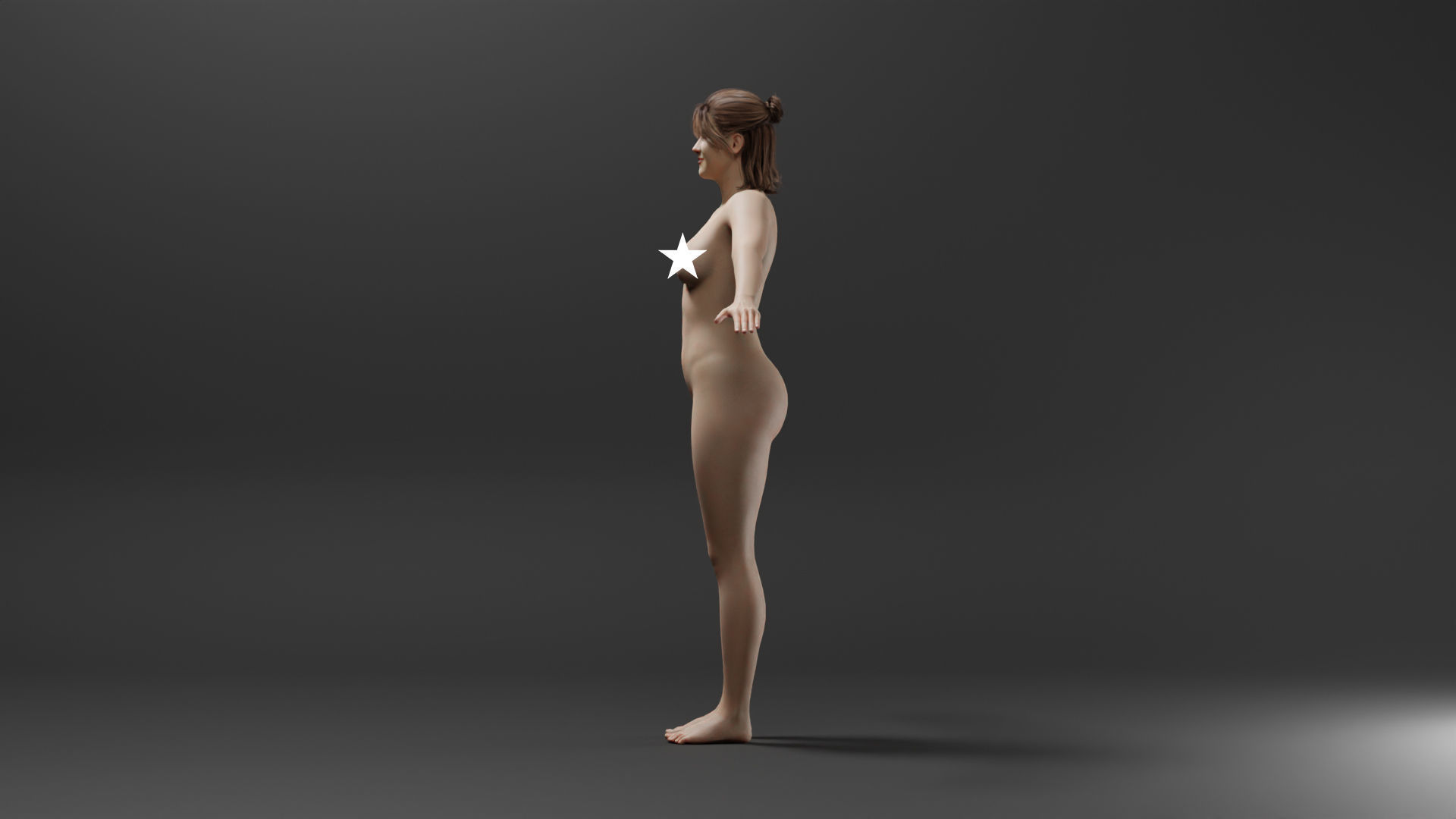 Realistic Female Character - leigh 3D model_4