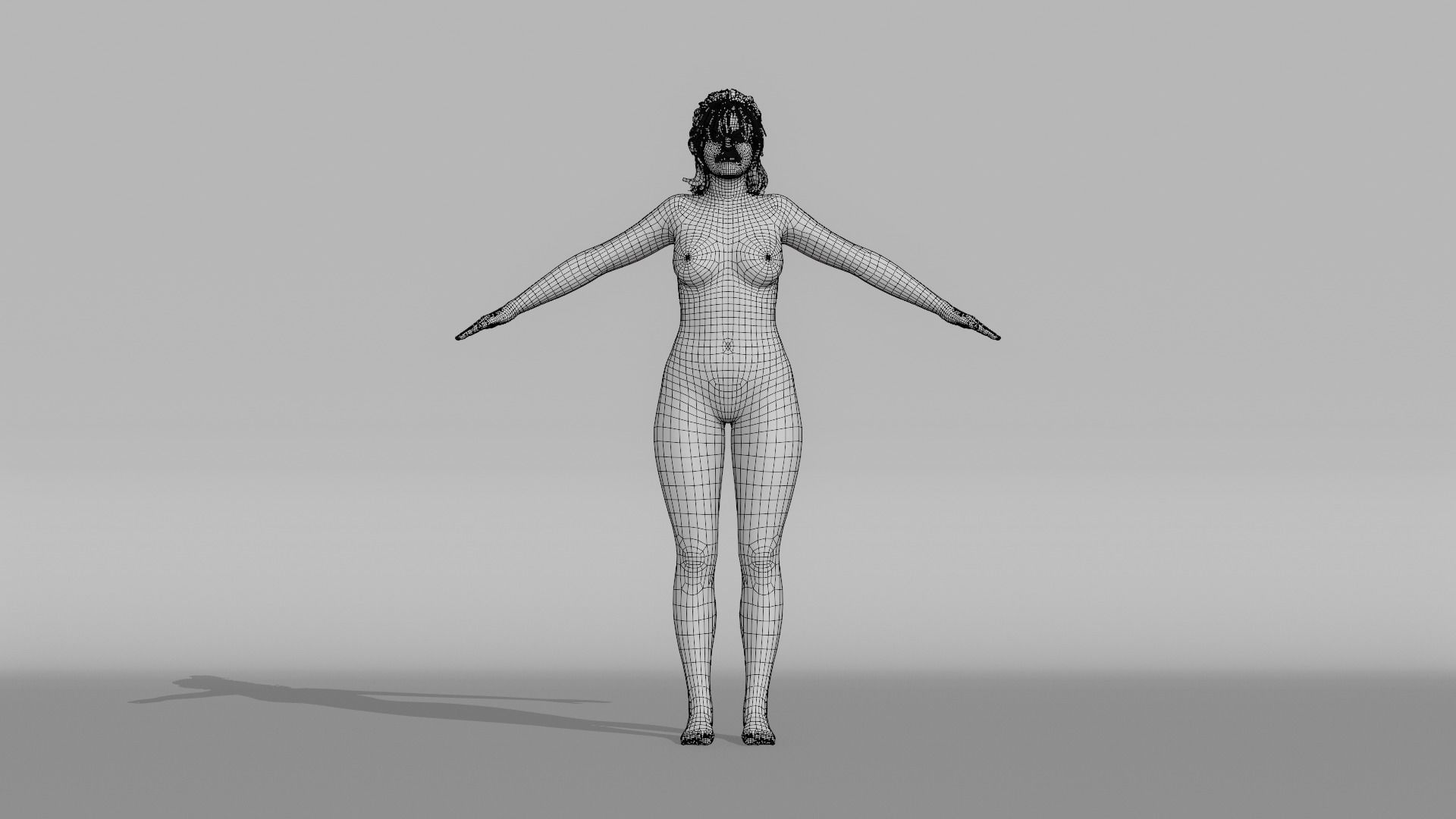 Realistic Female Character - leigh 3D model_16