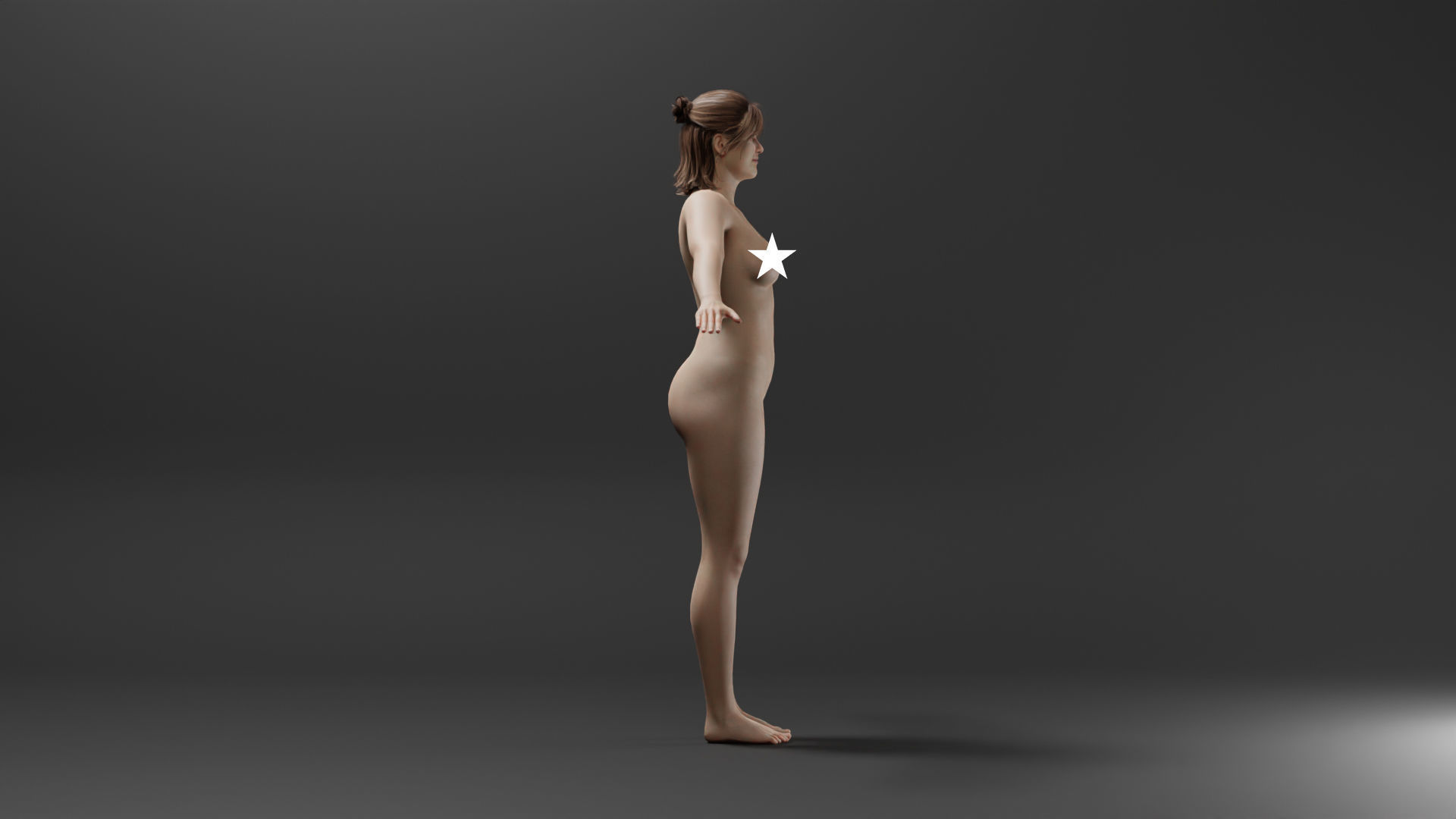 Realistic Female Character - leigh 3D model_2