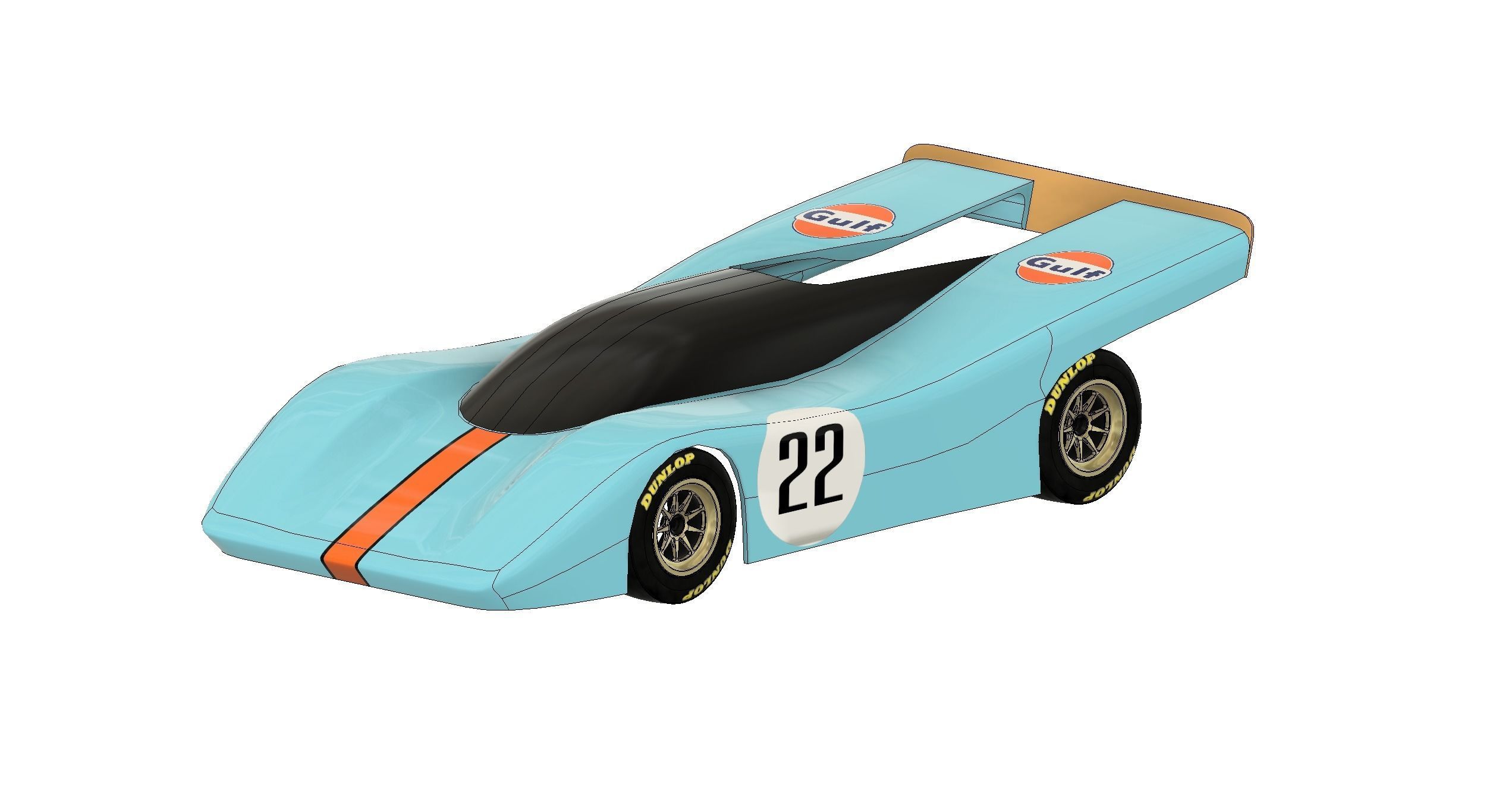 Porsche 917K RC Car Shell - Precision 3D Model 3D print model_1