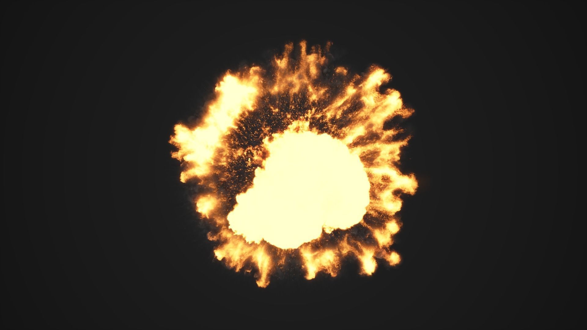Super Realistic Explosion 3 - vdb animated 3D model_6
