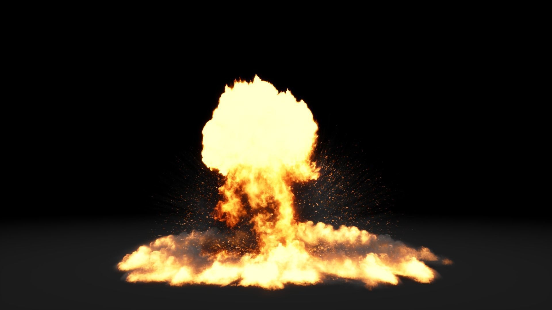 Super Realistic Explosion 3 - vdb animated 3D model_7