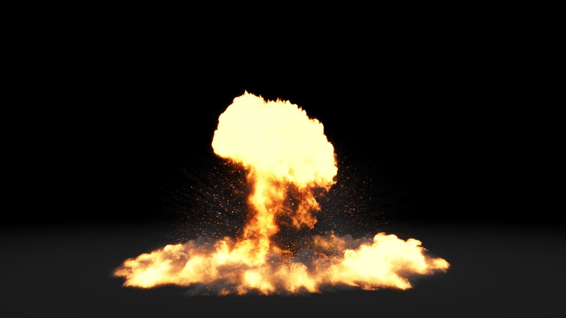 Super Realistic Explosion 3 - vdb animated 3D model_4