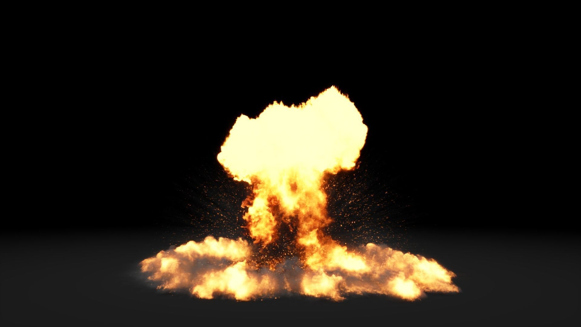 Super Realistic Explosion 3 - vdb animated 3D model_5