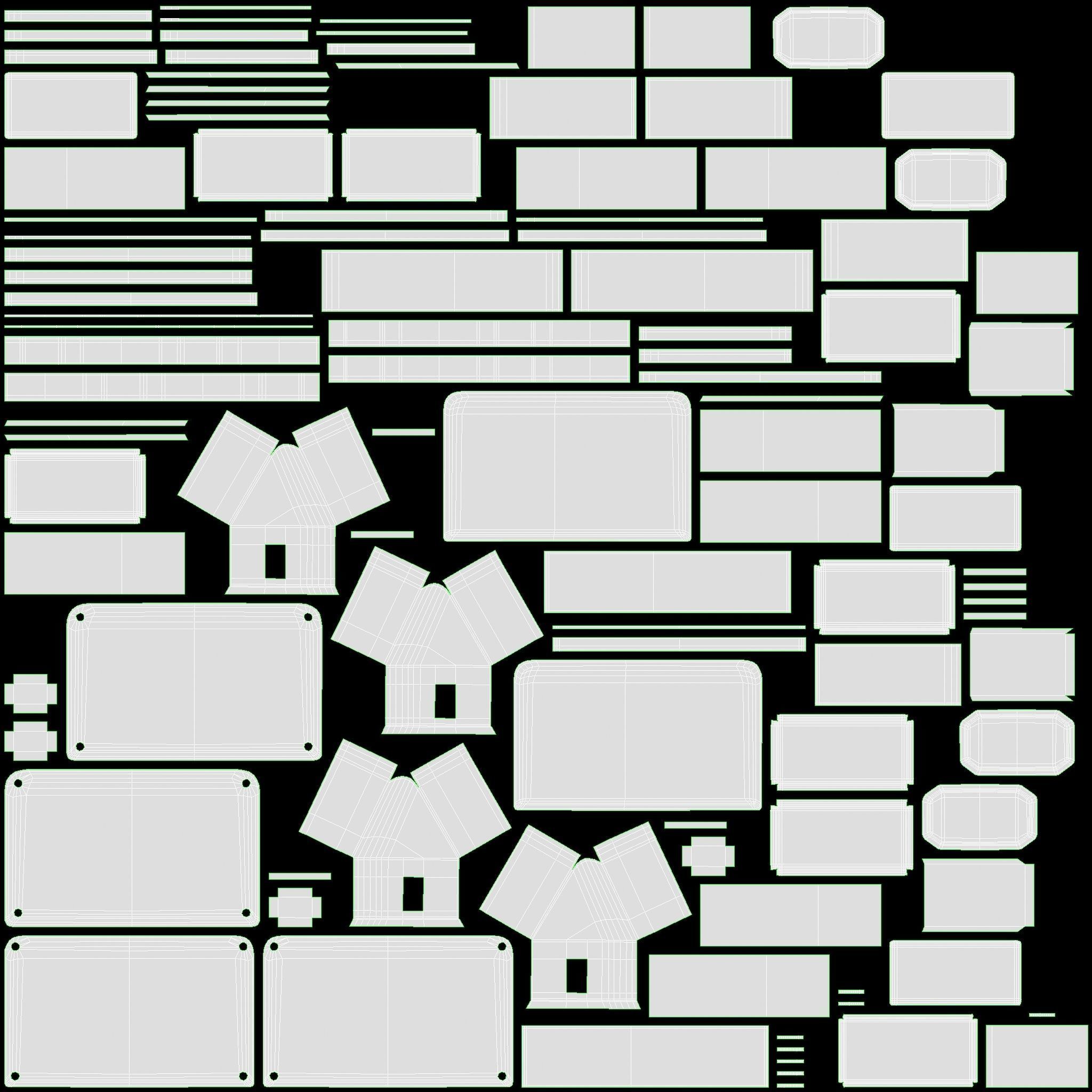 Single axle car trailer with jockey wheel 3D model_24