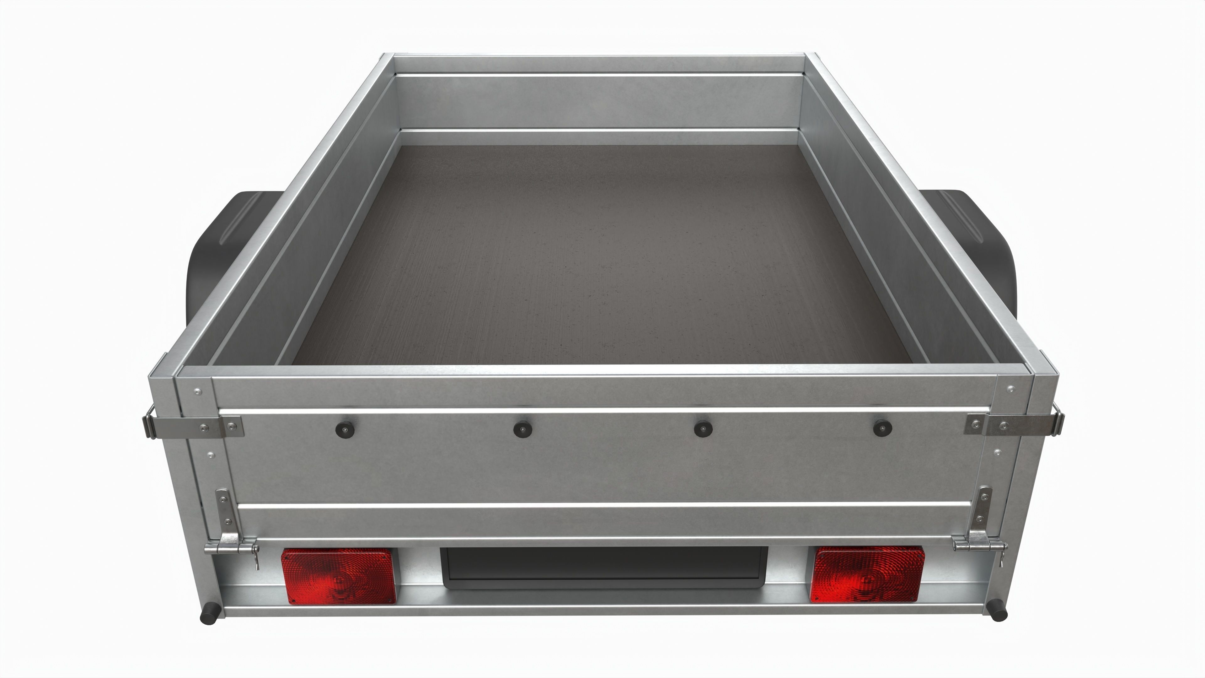 Single axle car trailer with jockey wheel 3D model_5