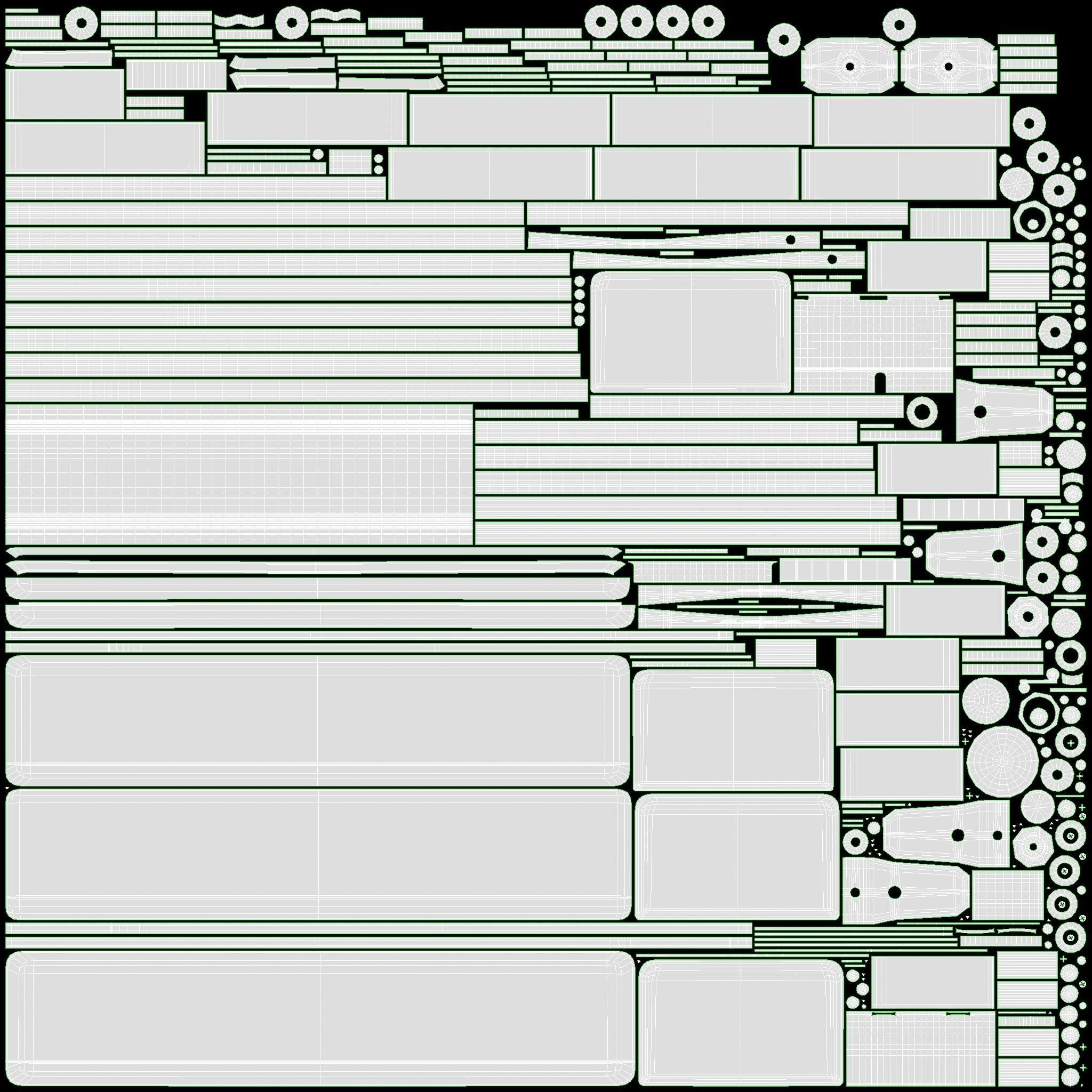 Single axle car trailer with jockey wheel 3D model_23