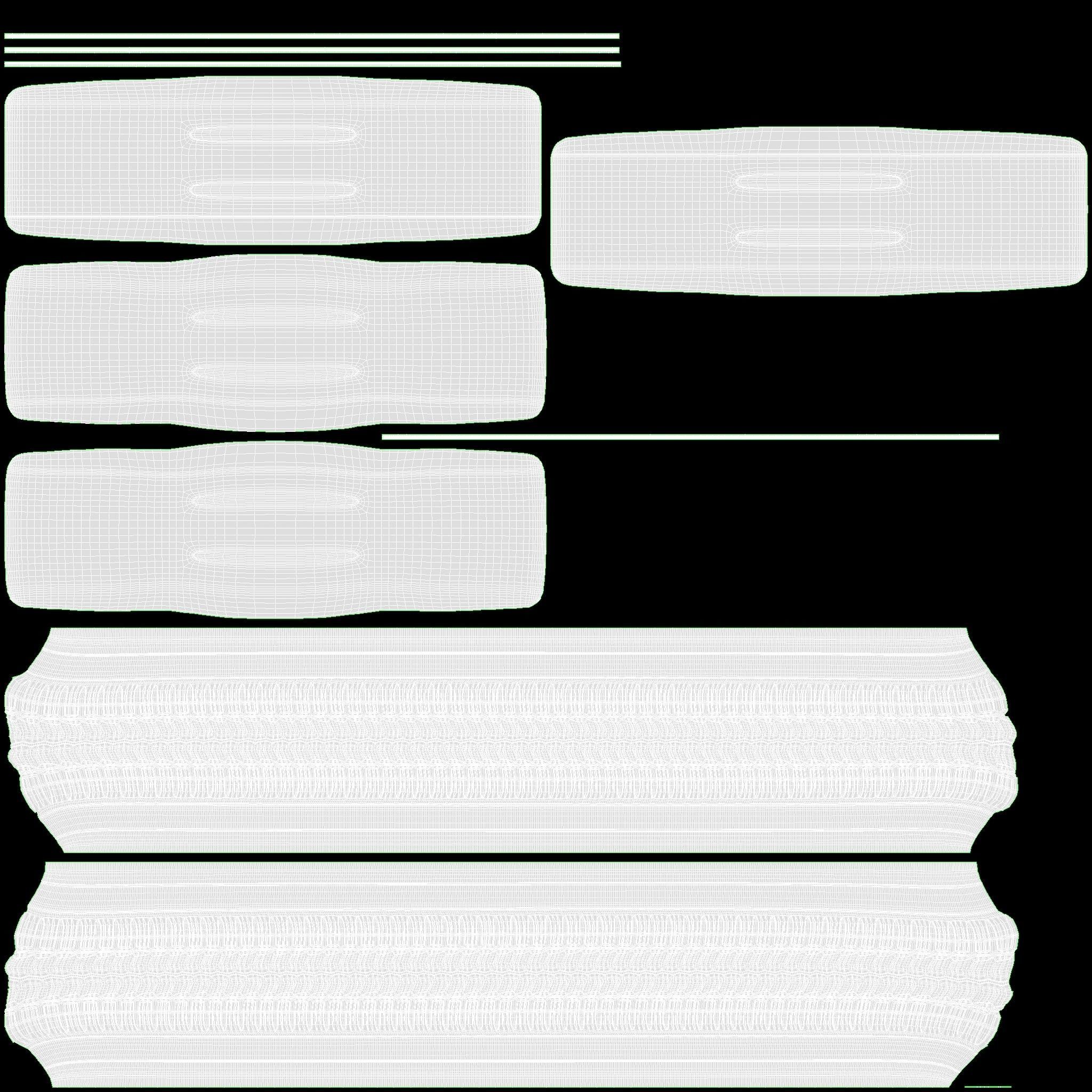 Single axle car trailer with jockey wheel 3D model_25