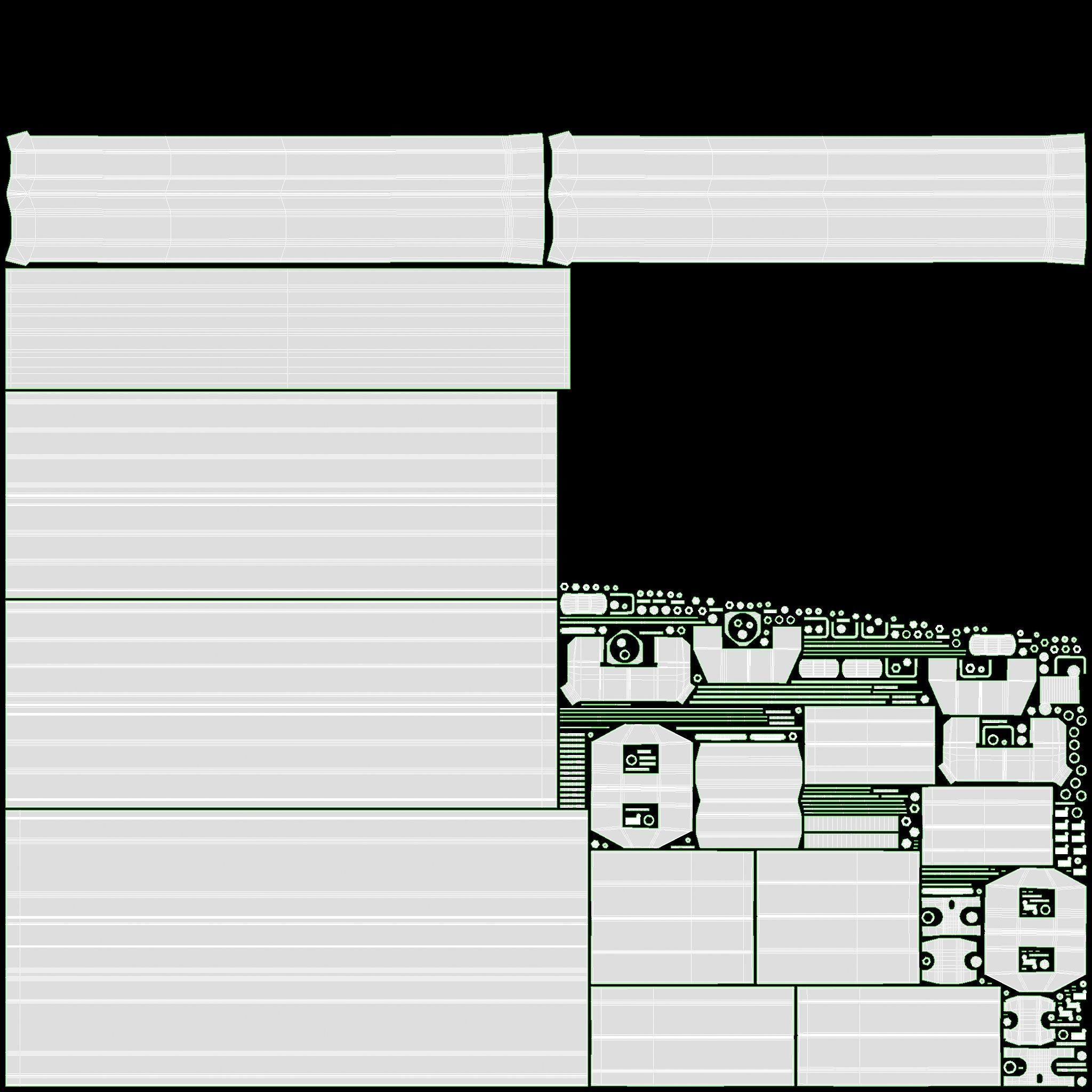 Single axle car trailer with jockey wheel 3D model_20