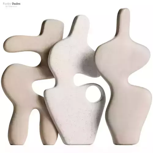 Funky Dudes  Abstract Sculpture Set