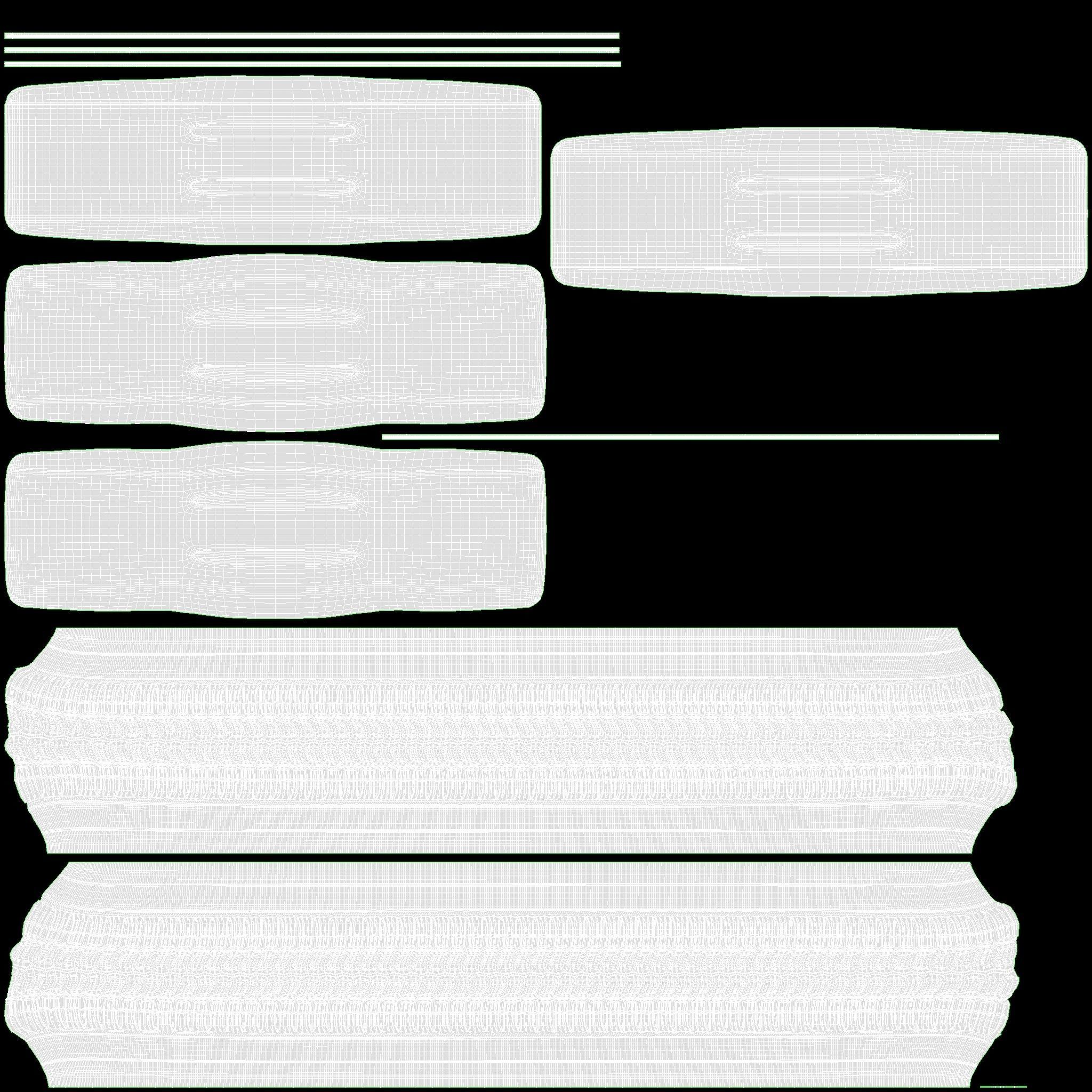 Single axle car trailer with extra walls jockey wheel 3D model_25