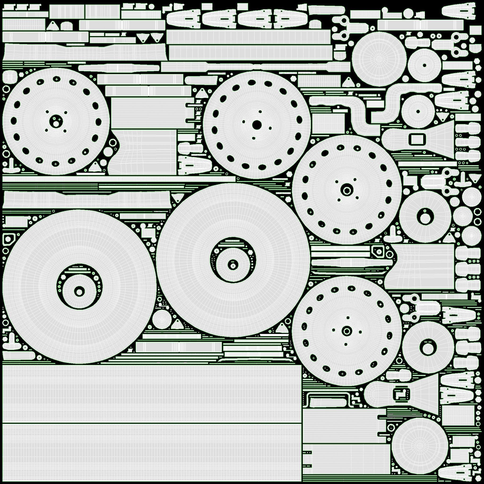 Single axle car trailer with extra walls jockey wheel 3D model_22
