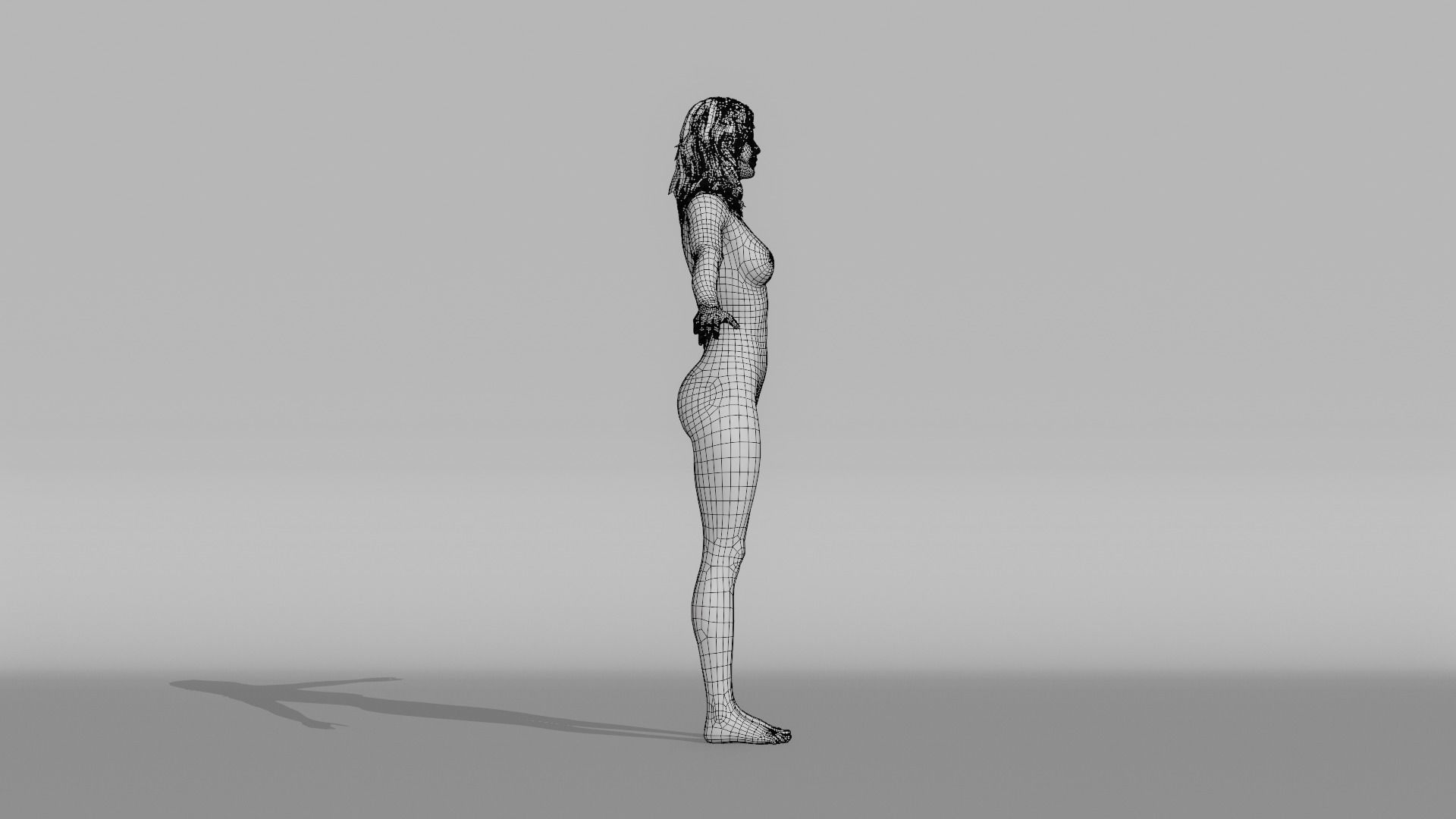Realistic Female Character - Sassy 3D model_17