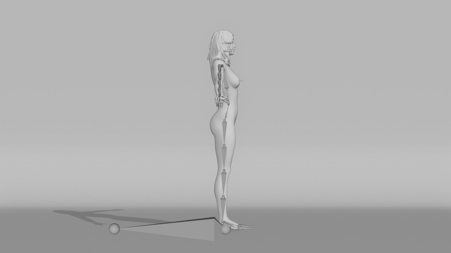 Realistic Female Character - Sassy 3D model_12