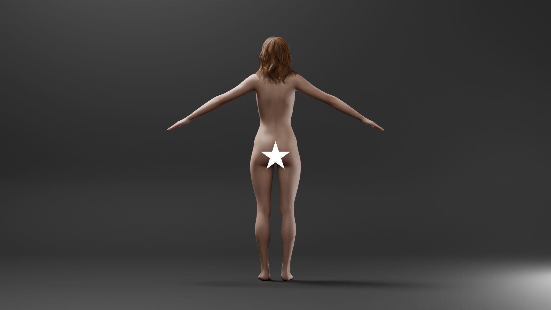 Realistic Female Character - Sassy 3D model_3