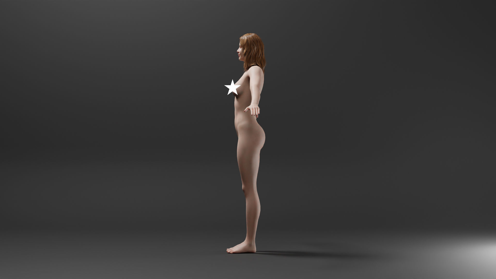 Realistic Female Character - Sassy 3D model_4