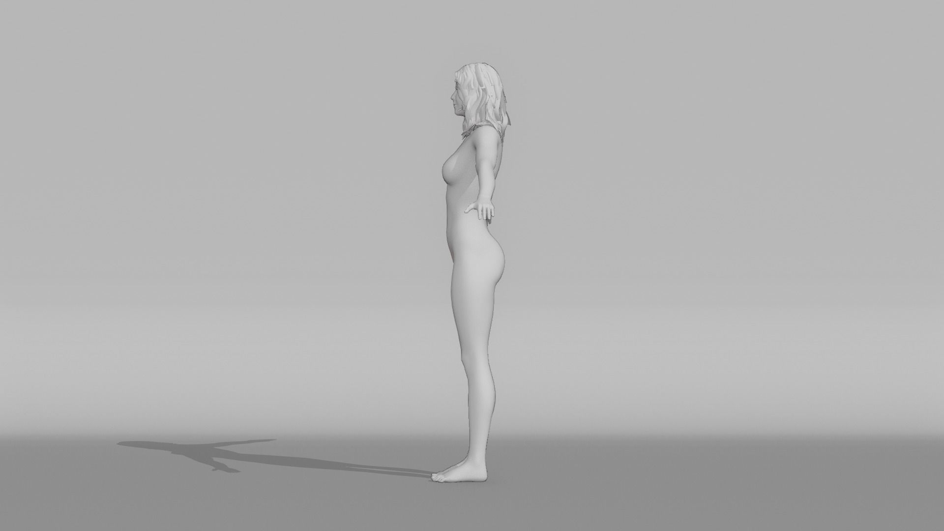 Realistic Female Character - Sassy 3D model_9