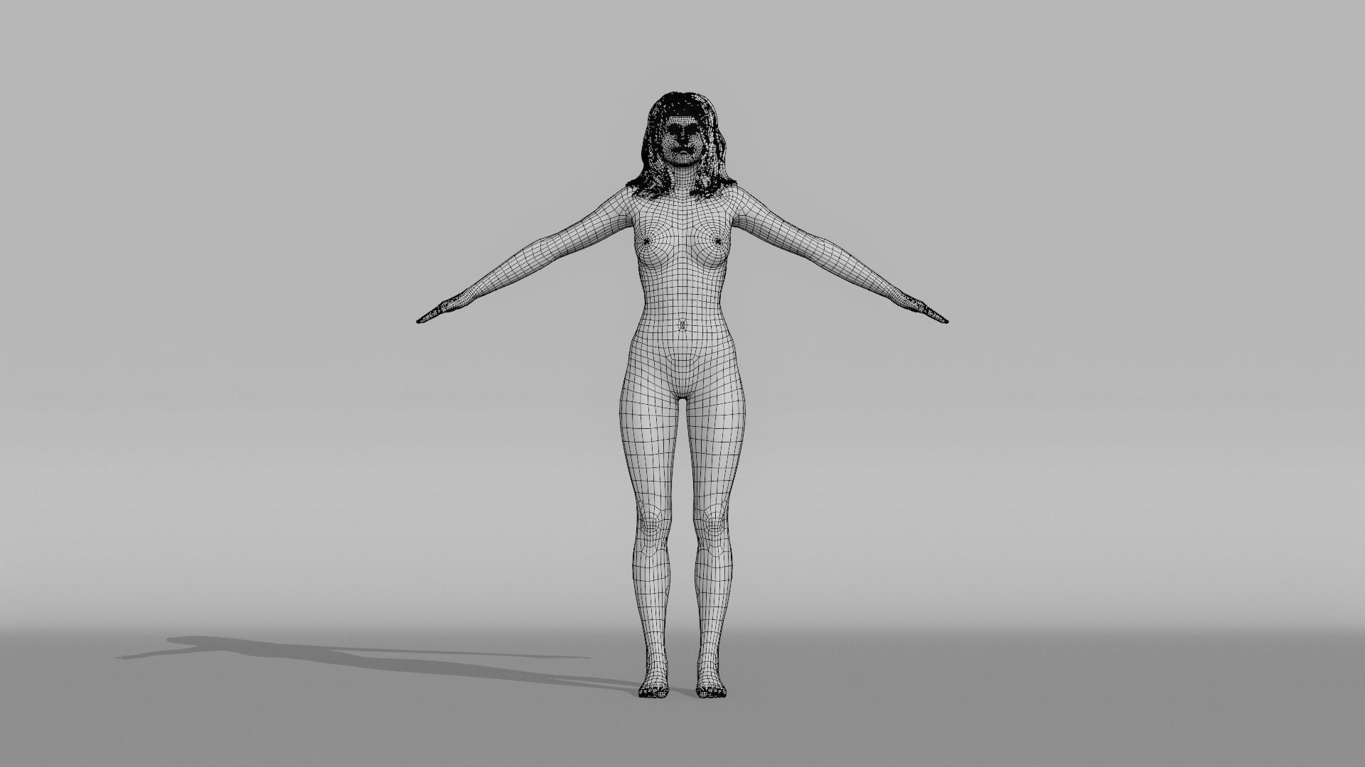 Realistic Female Character - Sassy 3D model_16
